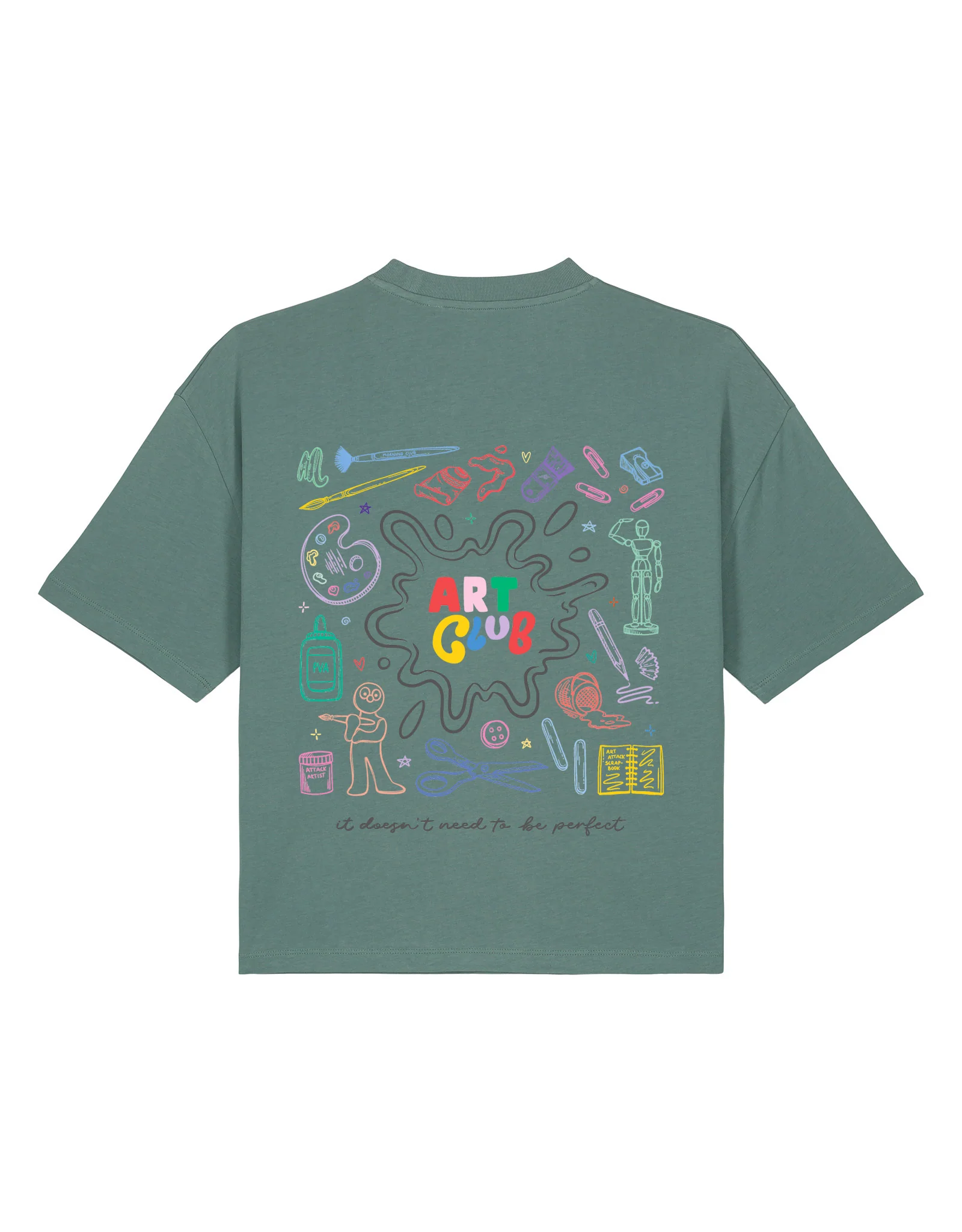 Art Club Boxy Organic Cotton Tee - Image 13