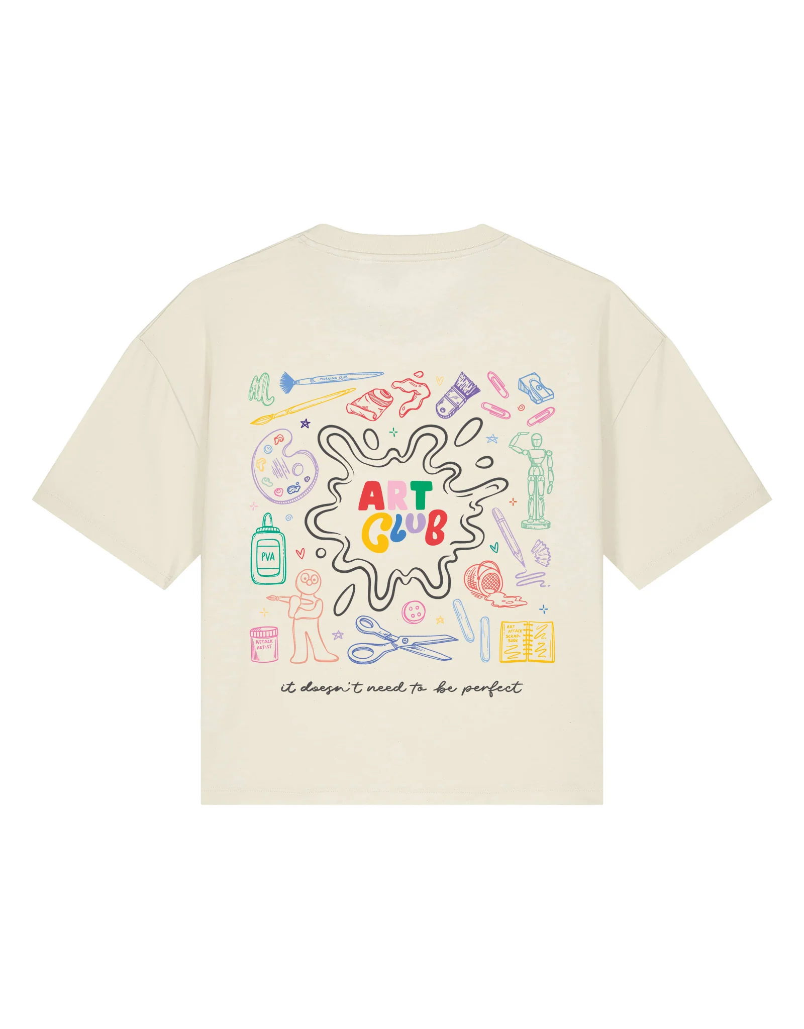 Art Club Boxy Organic Cotton Tee - Image 7