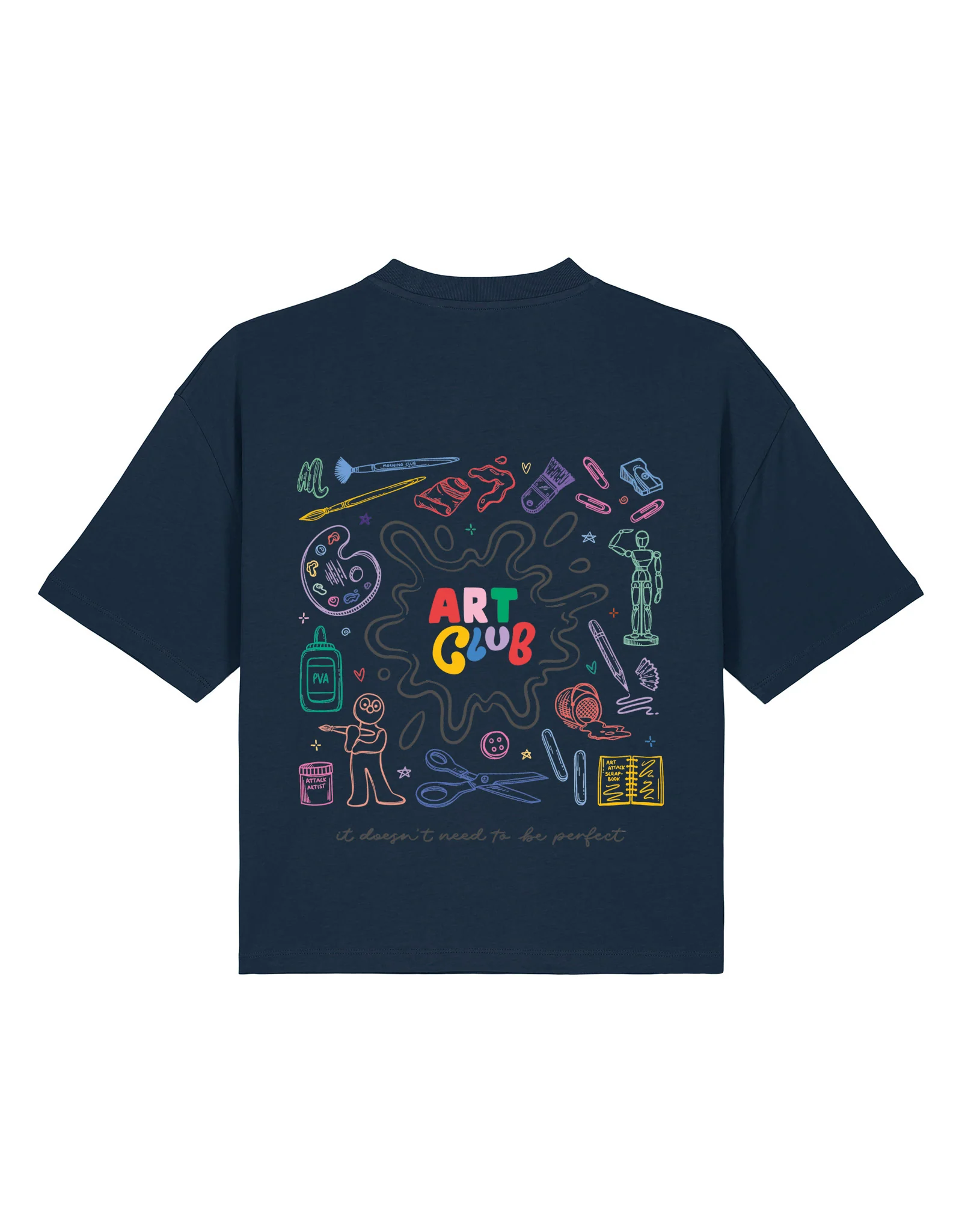 Art Club Boxy Organic Cotton Tee - Image 8