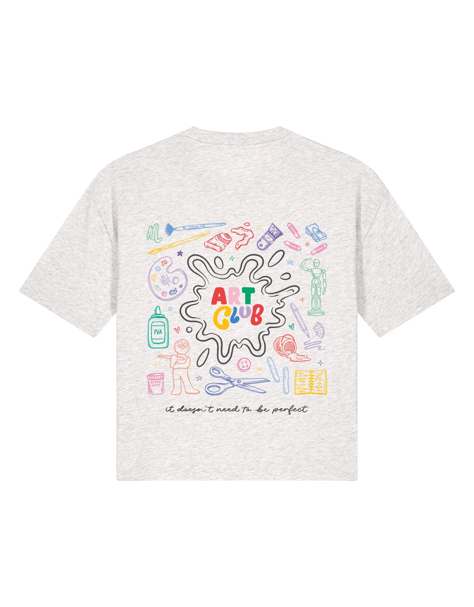 Art Club Boxy Organic Cotton Tee - Image 9