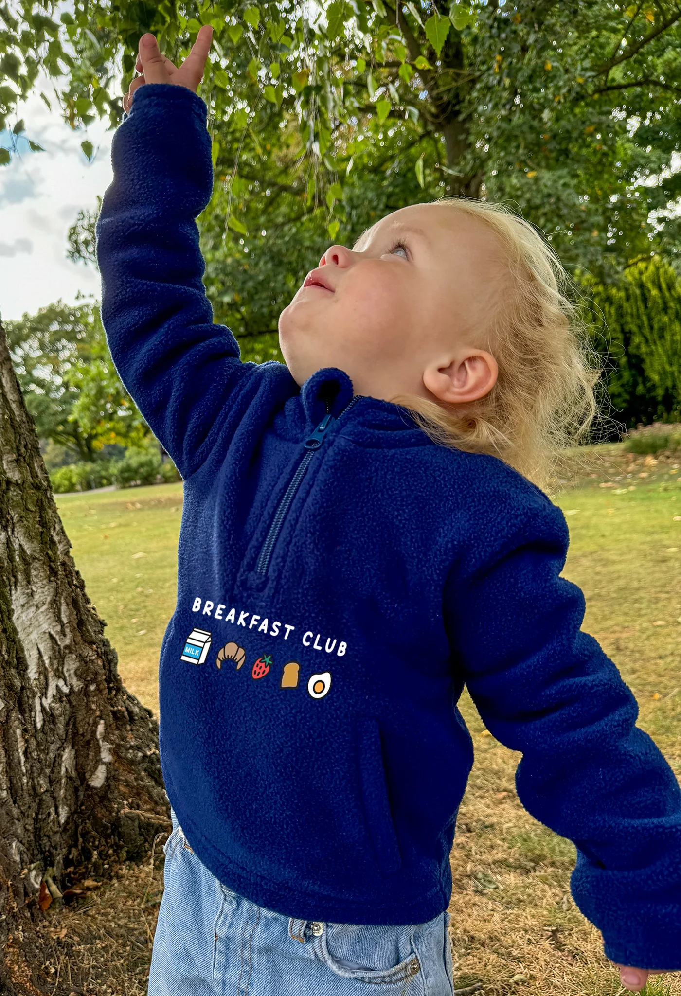 Breakfast Club Recycled Polyester Quarter Zip Childrens Fleece - Image 6