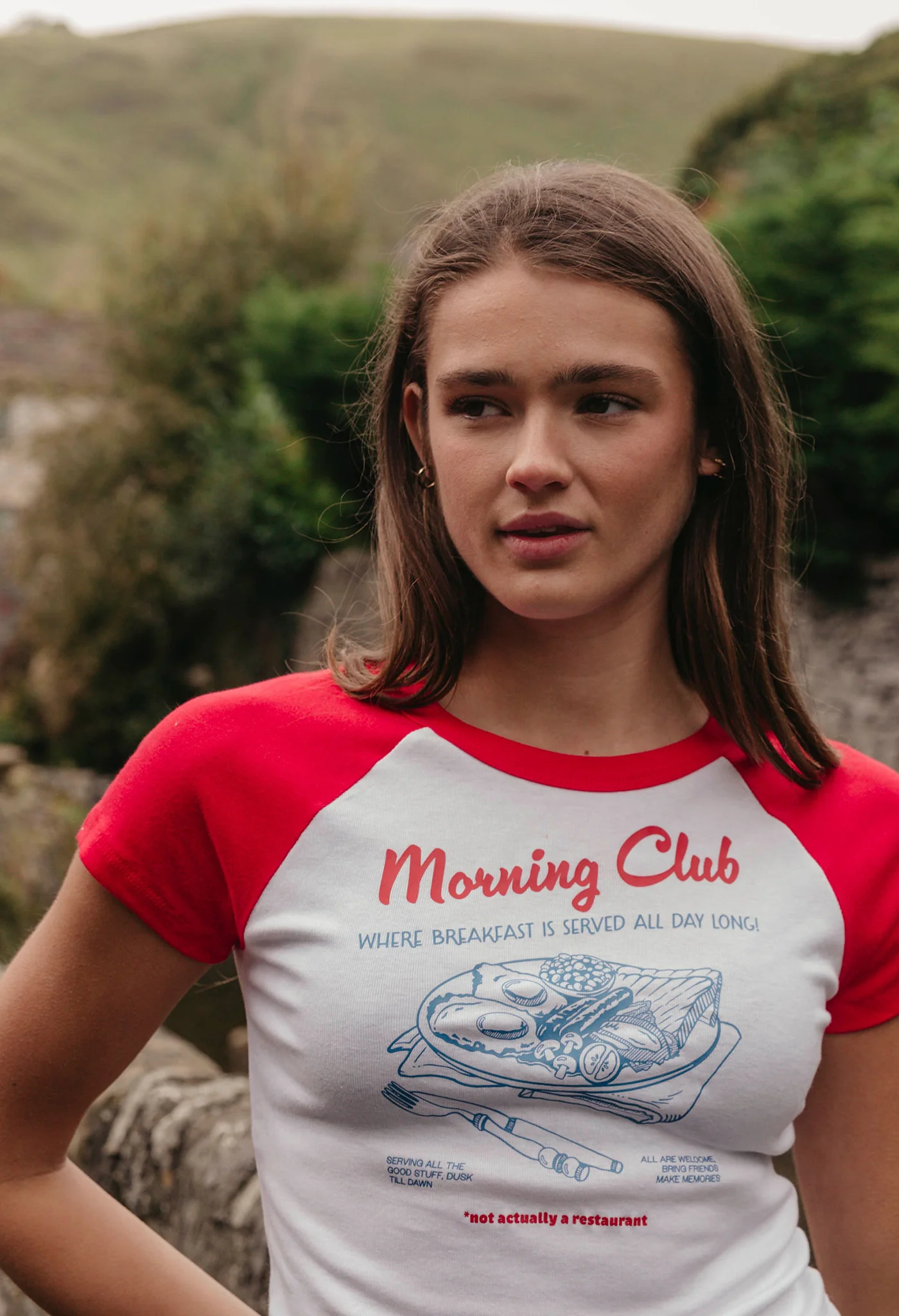 Breakfast Fry-Up Printed Micro Rib Baby Tee - Image 3