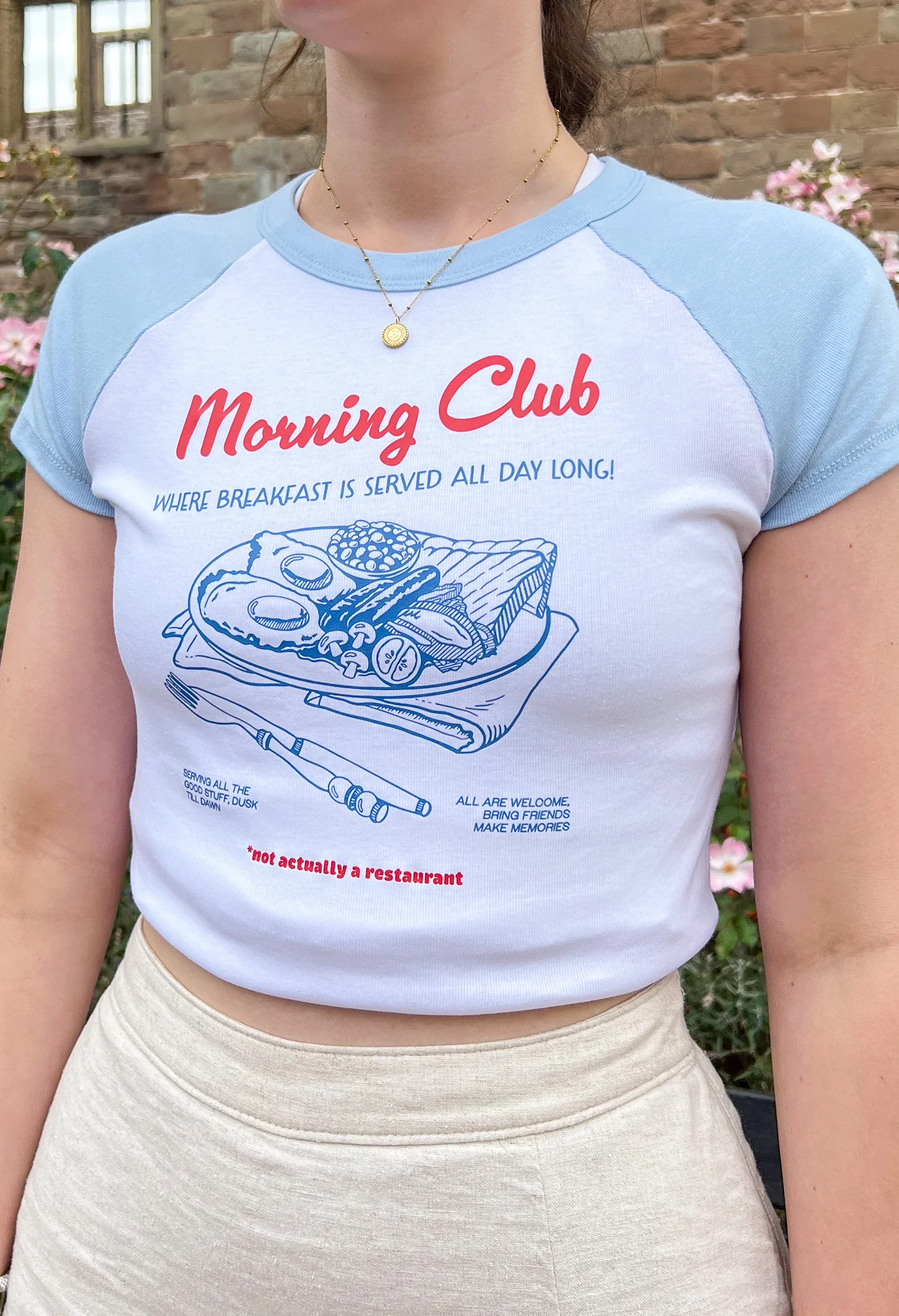 Breakfast Fry-Up Printed Micro Rib Baby Tee - Image 4