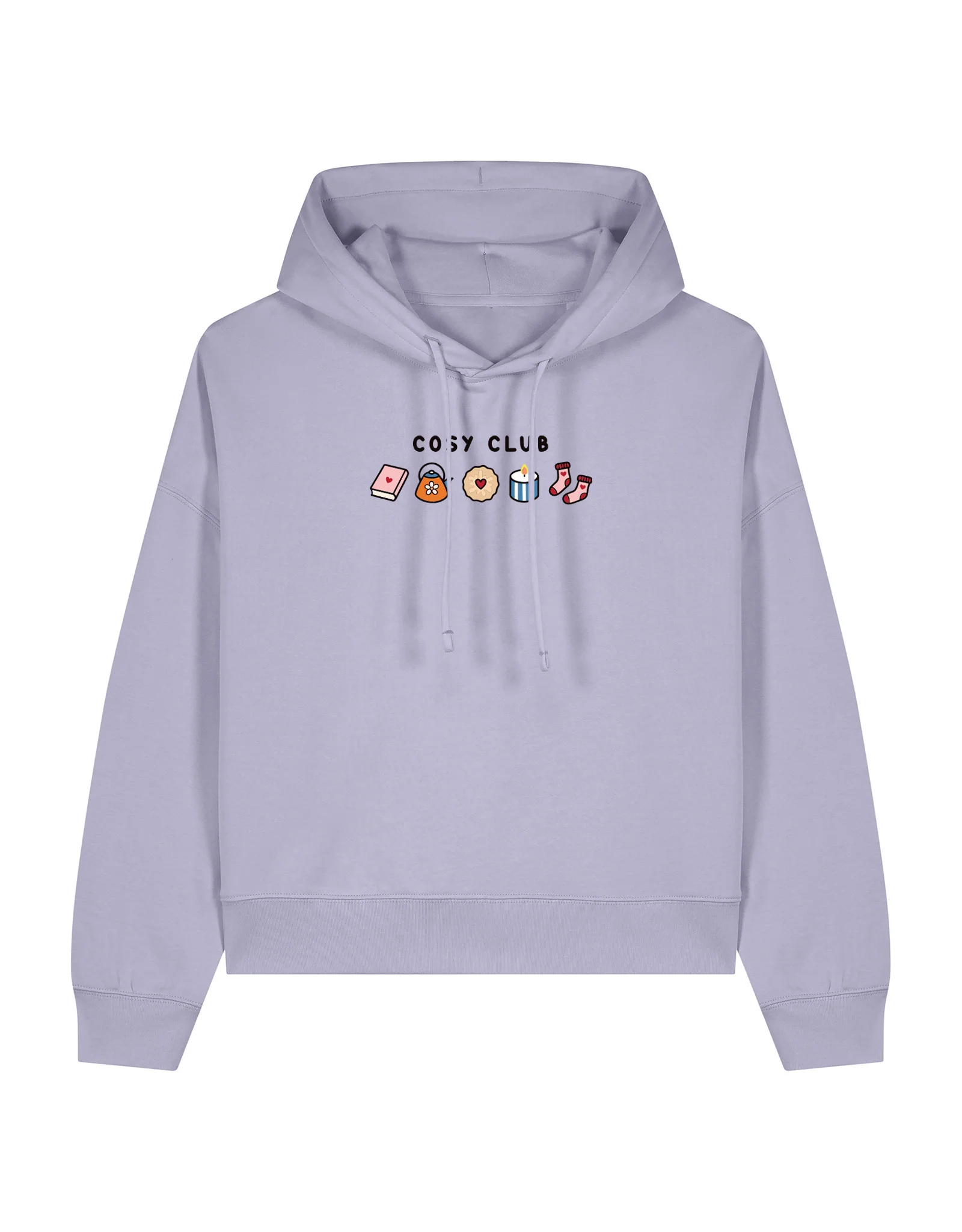 Cosy Club Embroidered Boxy Organic Cotton Hoodie - Image 13