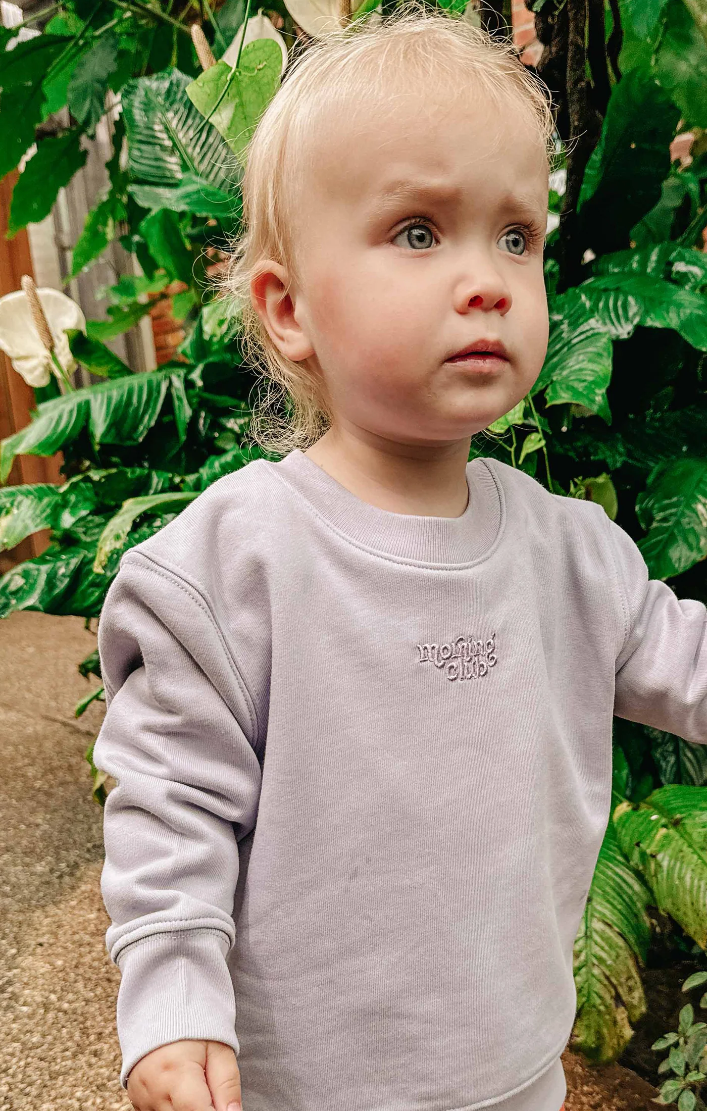 Essential Embroidered Organic Cotton Childrens Sweatshirt - Image 11