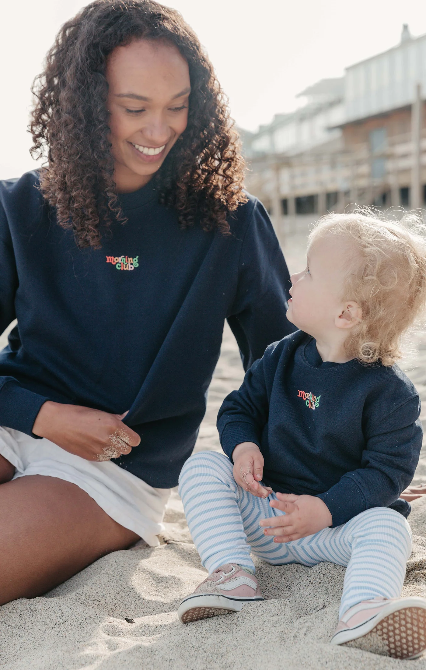 Essential Embroidered Organic Cotton Childrens Sweatshirt - Image 3