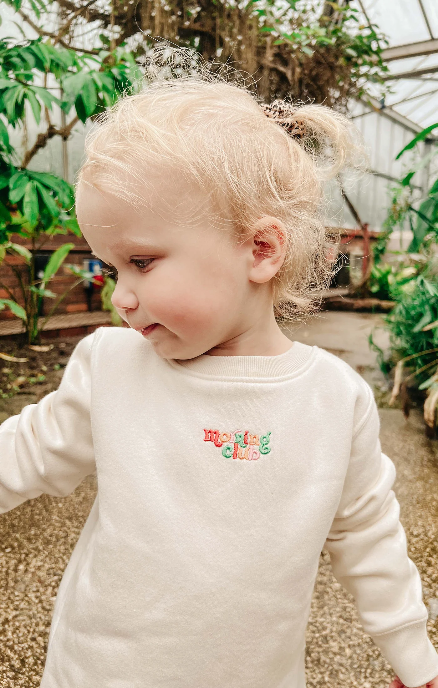 Essential Embroidered Organic Cotton Childrens Sweatshirt - Image 4