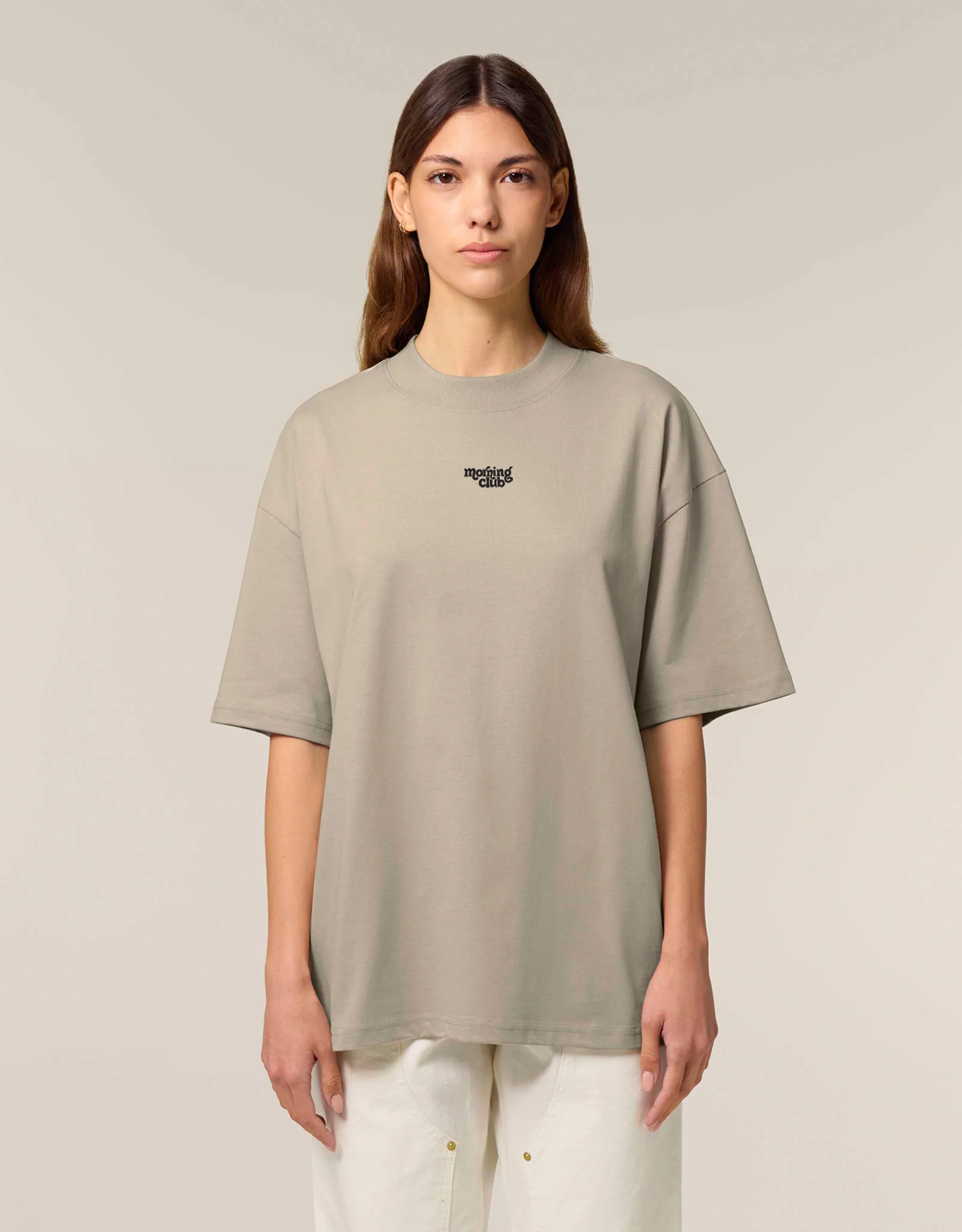 Essential Embroidered Oversized Organic Cotton T-Shirt - Image 5