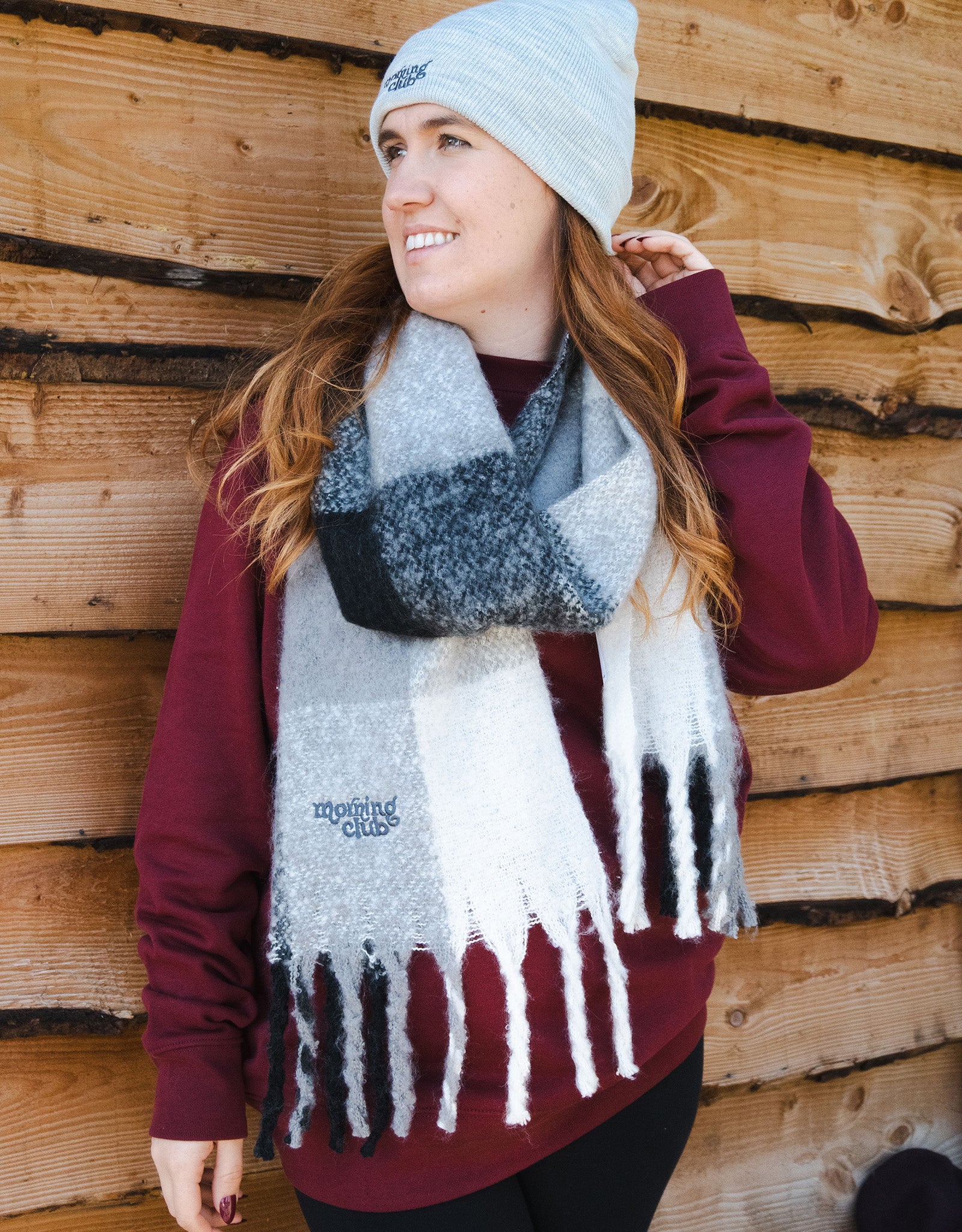 Essential Embroidered Recycled Polyester Scarf - Image 10