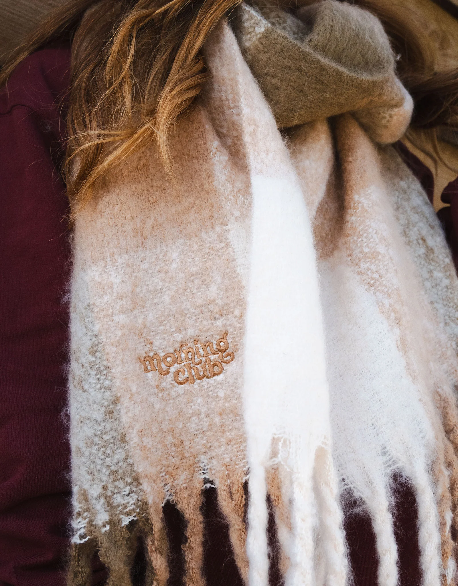 Essential Embroidered Recycled Polyester Scarf - Image 8