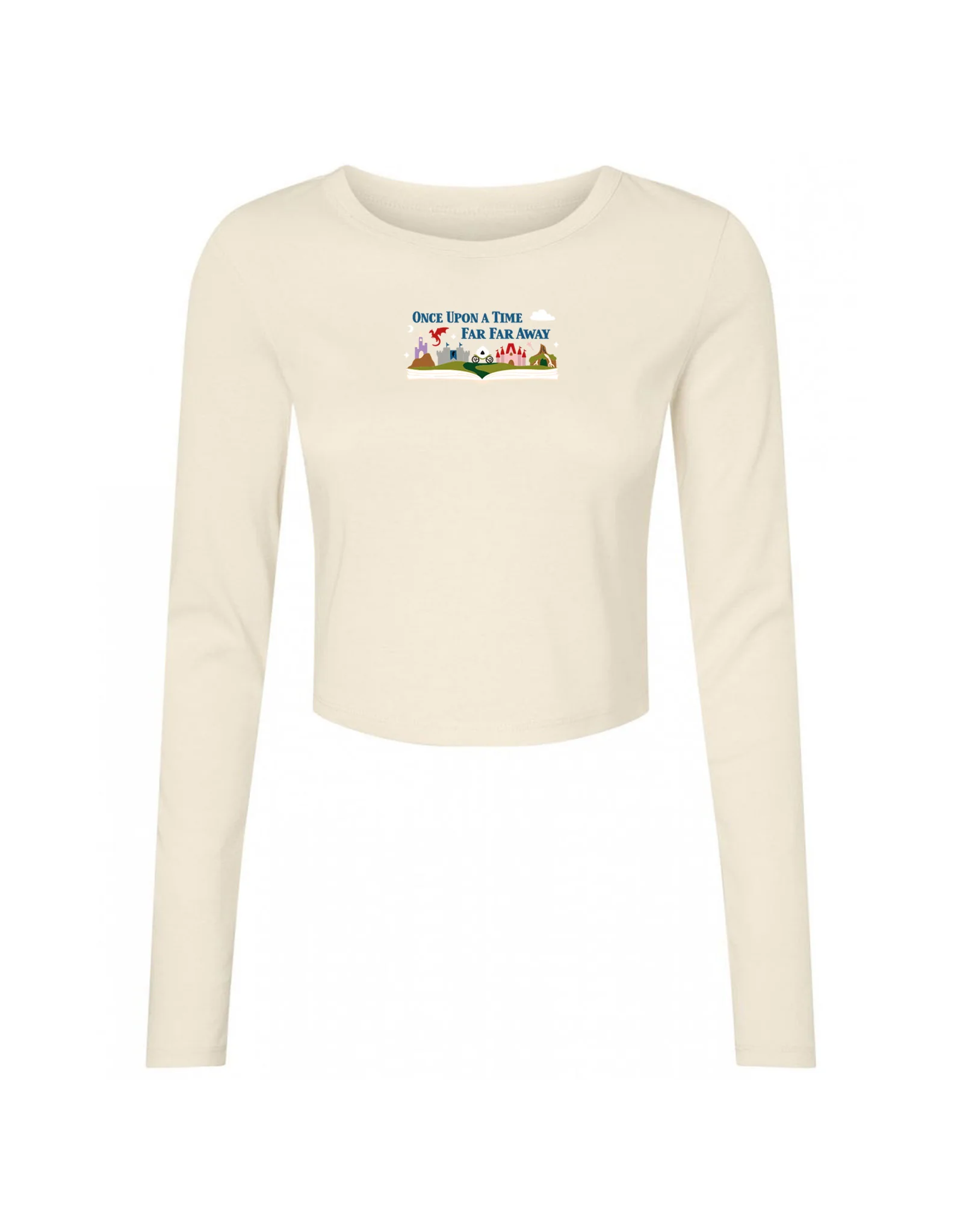 Far Far Away Embroidered Micro Rib Long Sleeved Tee - Image 3