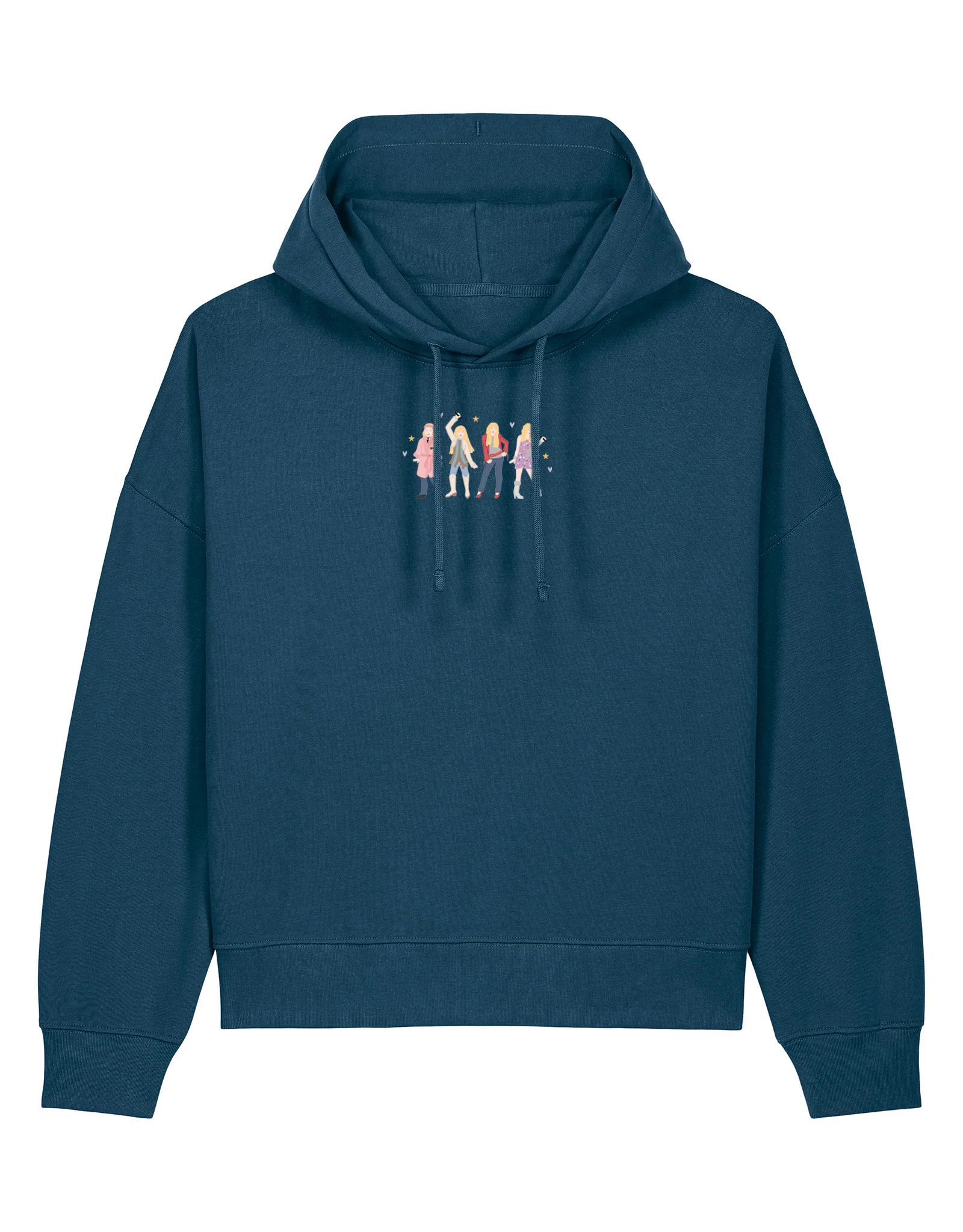 Hannah Eras Embroidered Boxy Organic Cotton Hoodie - Image 3