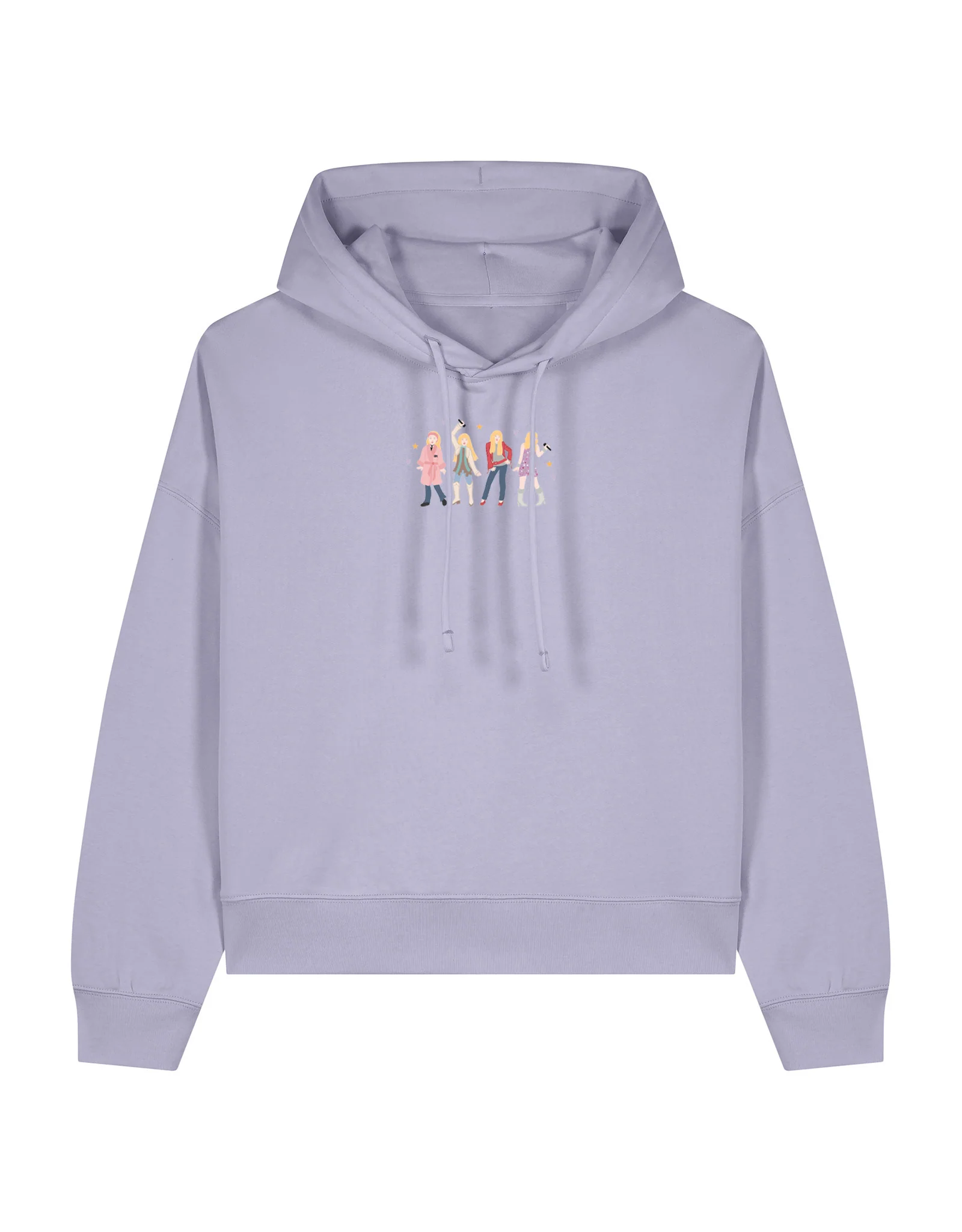 Hannah Eras Embroidered Boxy Organic Cotton Hoodie - Image 4