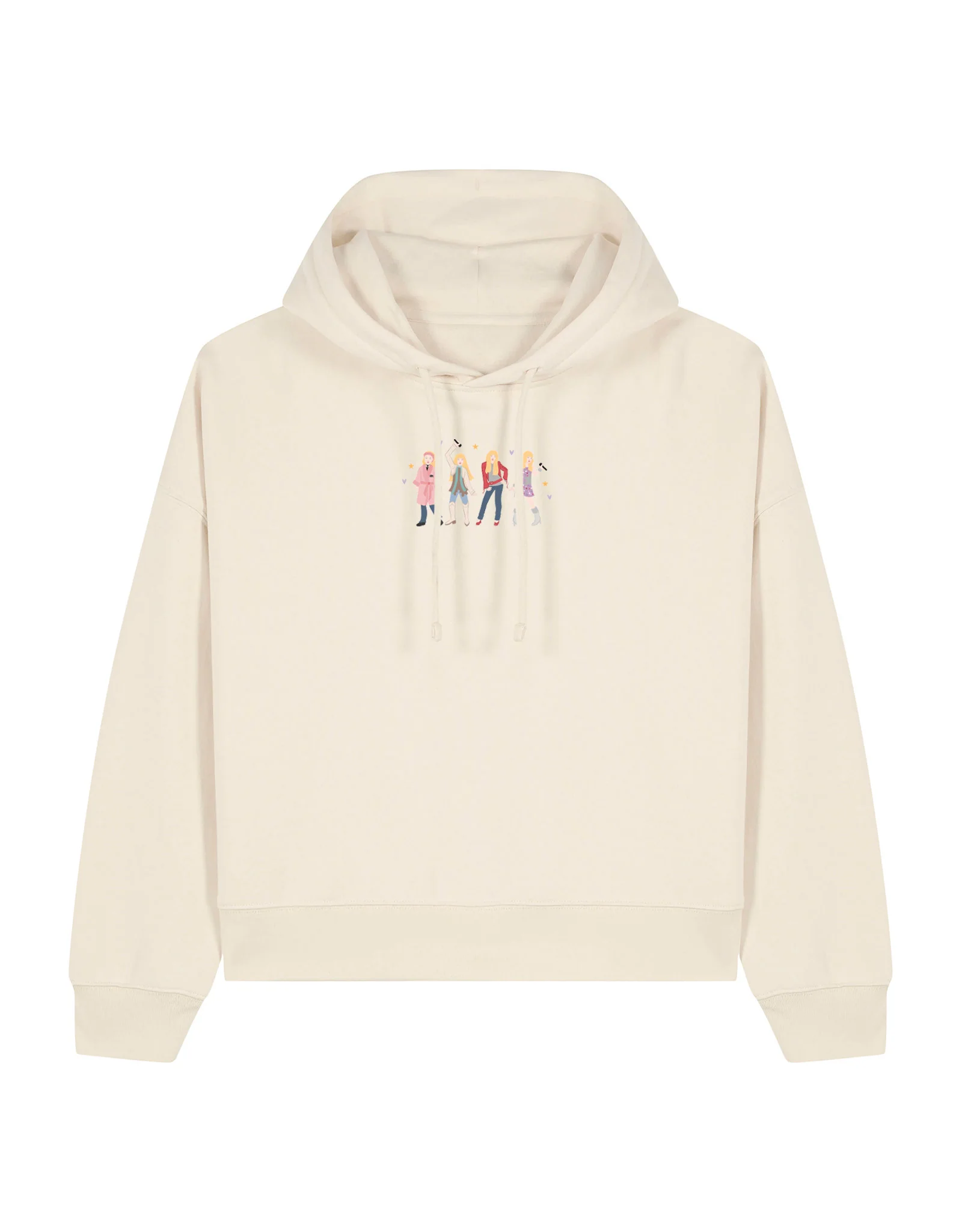 Hannah Eras Embroidered Boxy Organic Cotton Hoodie - Image 5