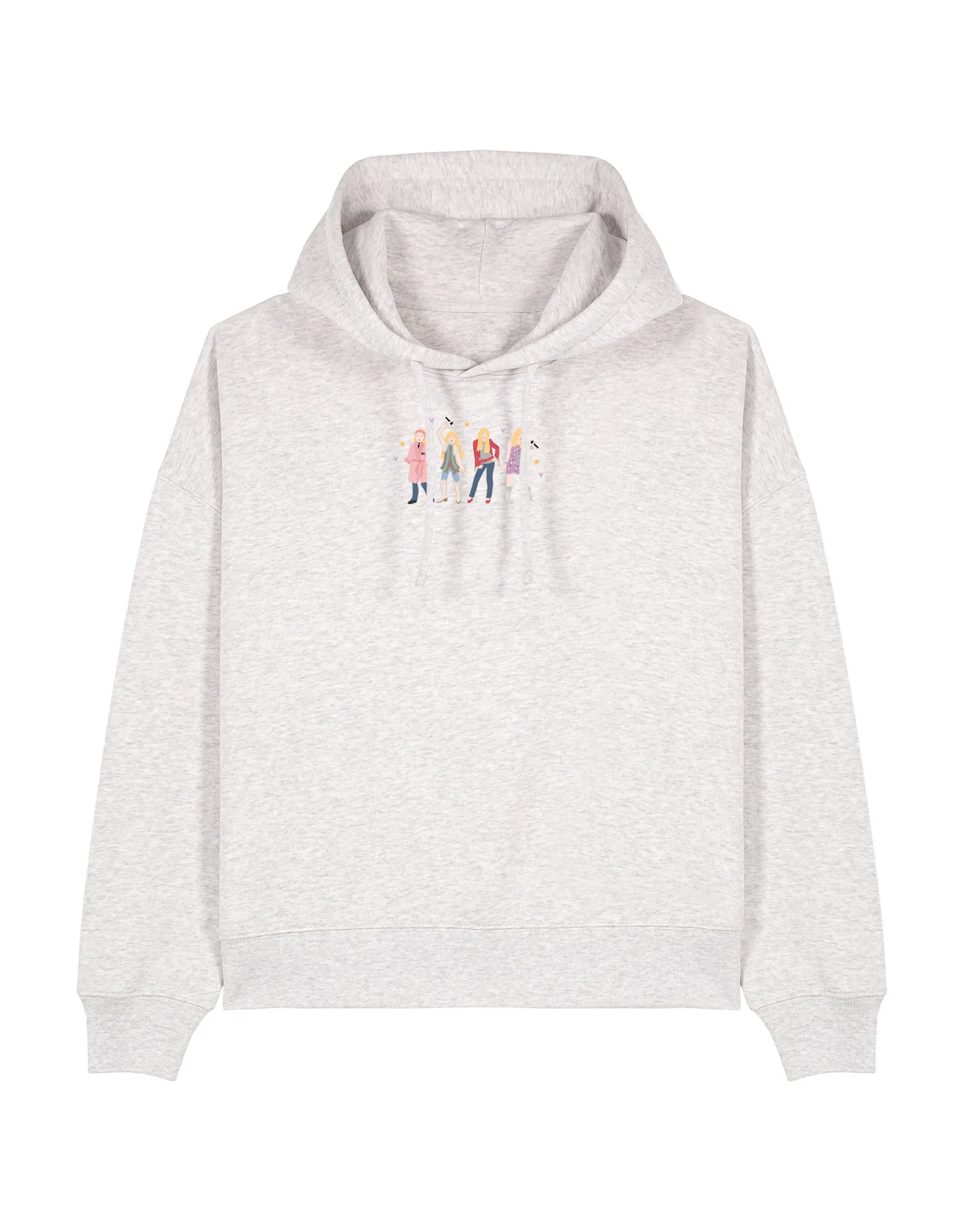 Hannah Eras Embroidered Boxy Organic Cotton Hoodie - Image 6