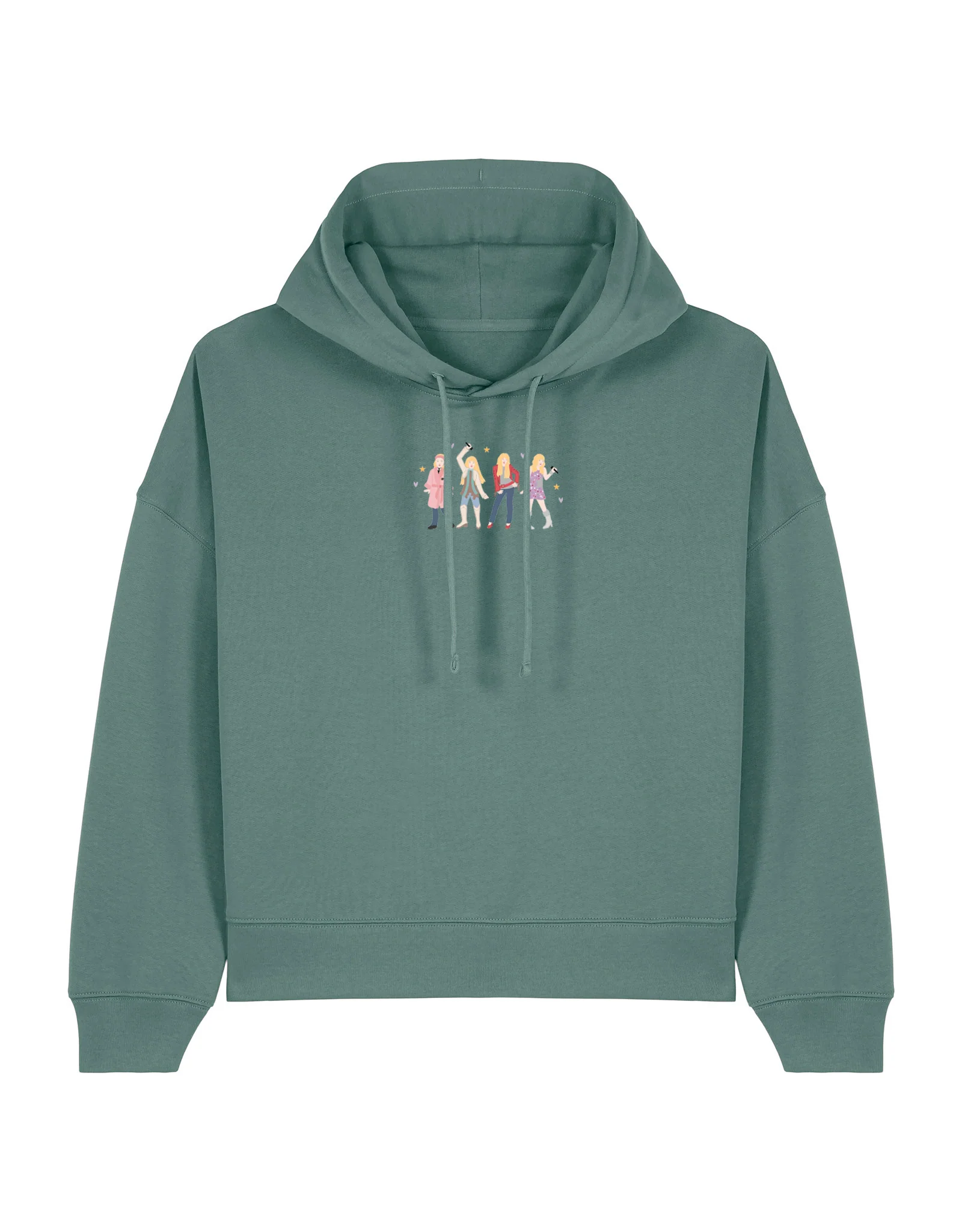 Hannah Eras Embroidered Boxy Organic Cotton Hoodie - Image 7