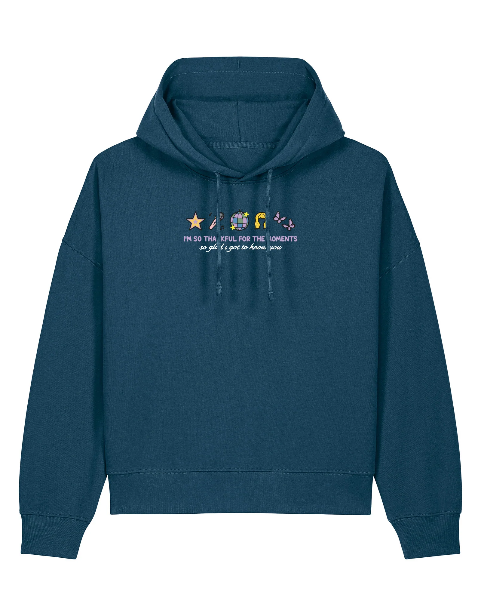 Hannah Icons Embroidered Boxy Organic Cotton Hoodie - Image 5