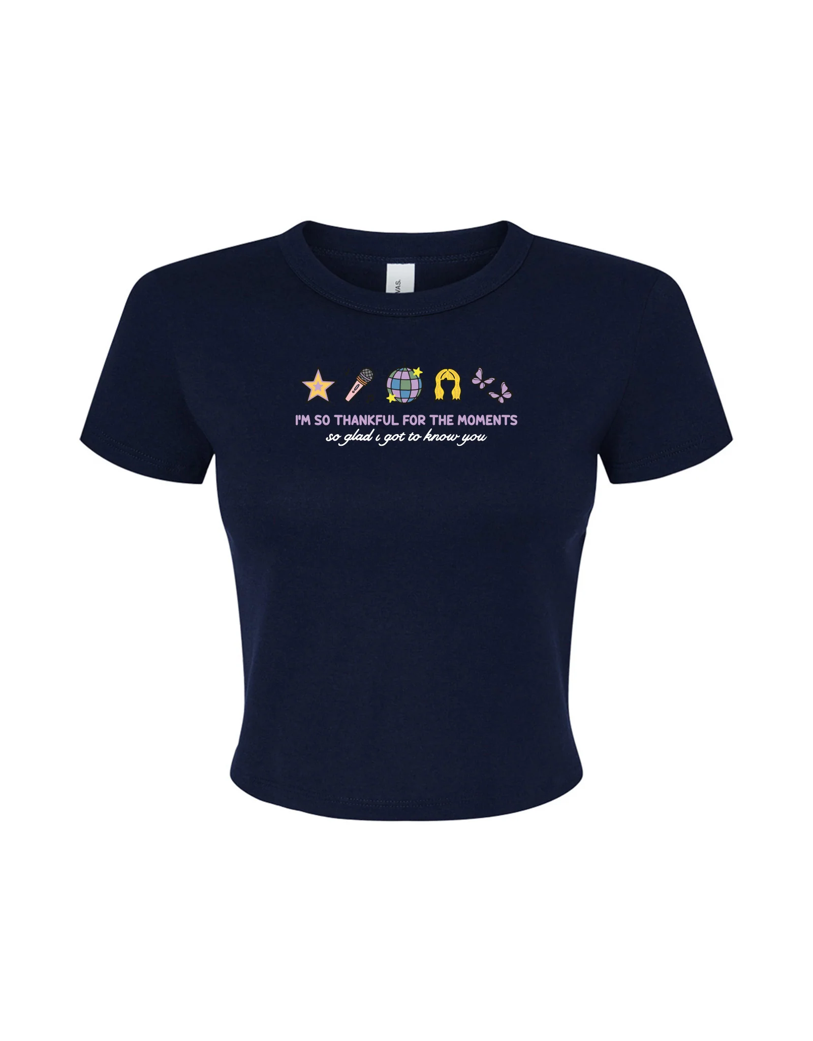 Hannah Icons Embroidered Micro Rib Baby Tee - Image 3