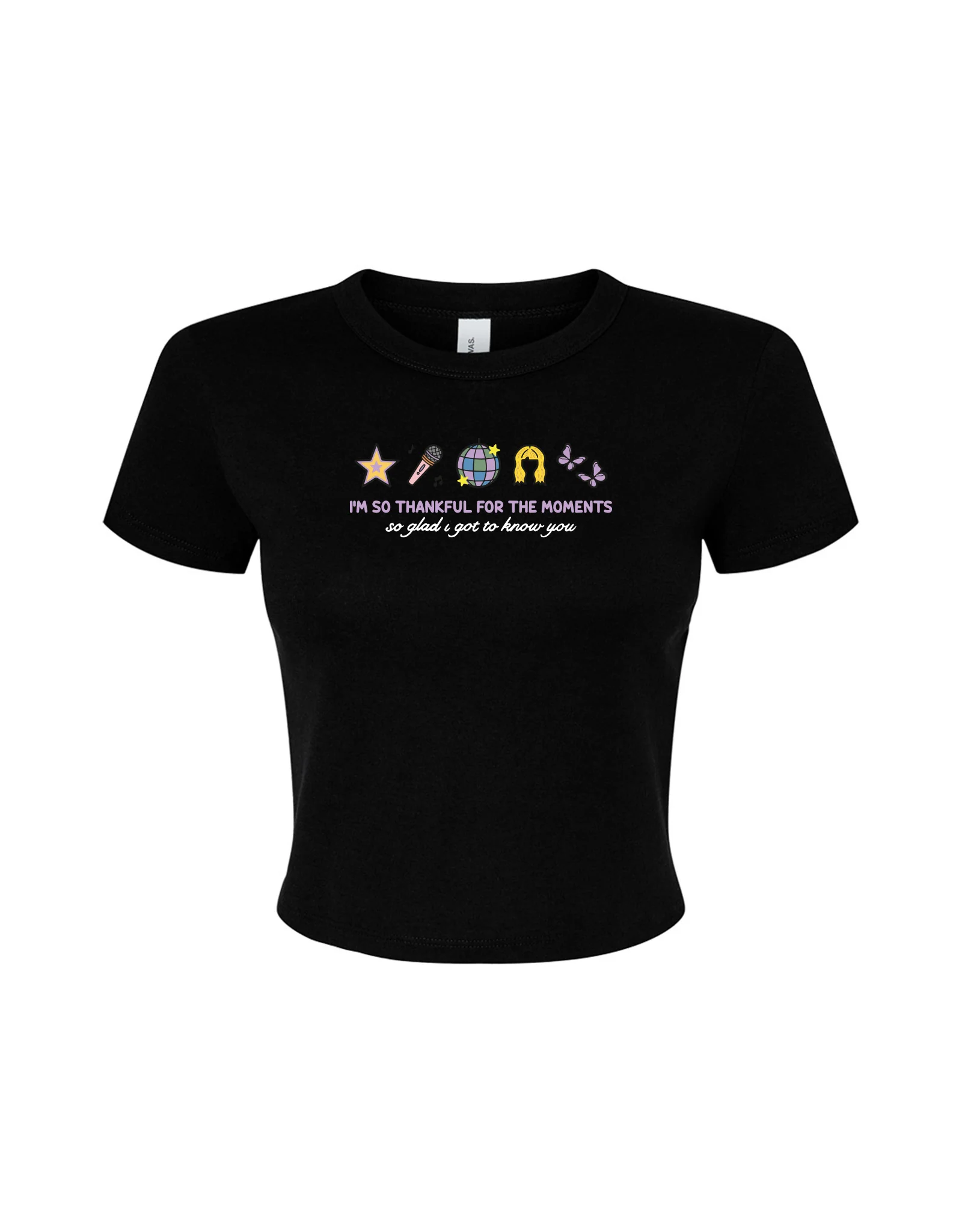 Hannah Icons Embroidered Micro Rib Baby Tee - Image 5