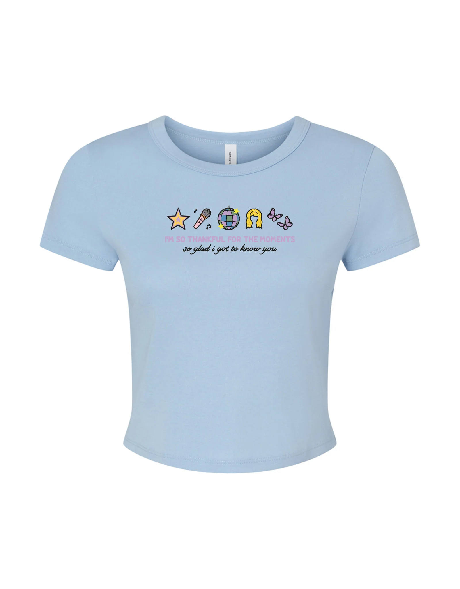 Hannah Icons Embroidered Micro Rib Baby Tee - Image 6
