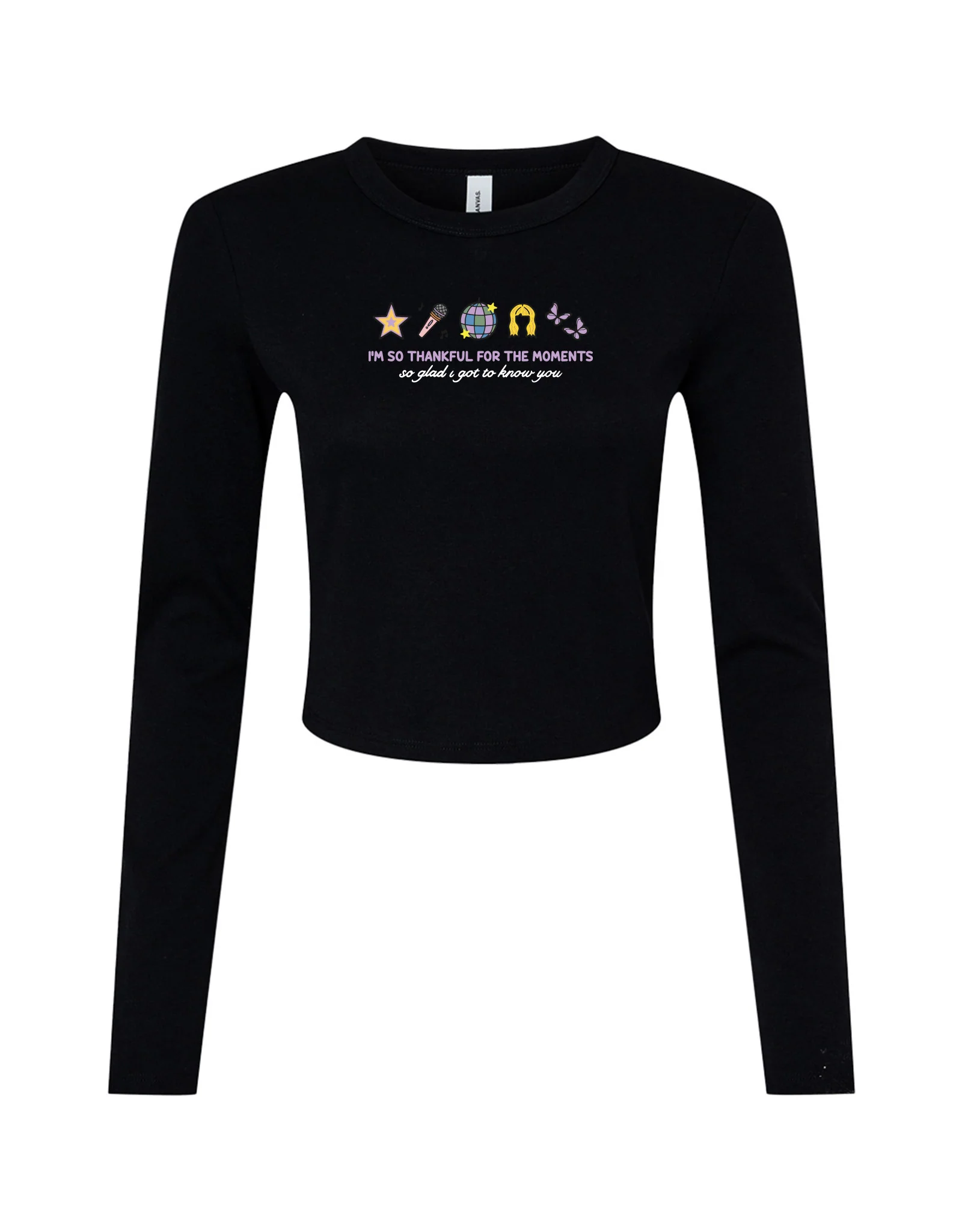 Hannah Icons Embroidered Micro Rib Long Sleeved Tee - Image 5