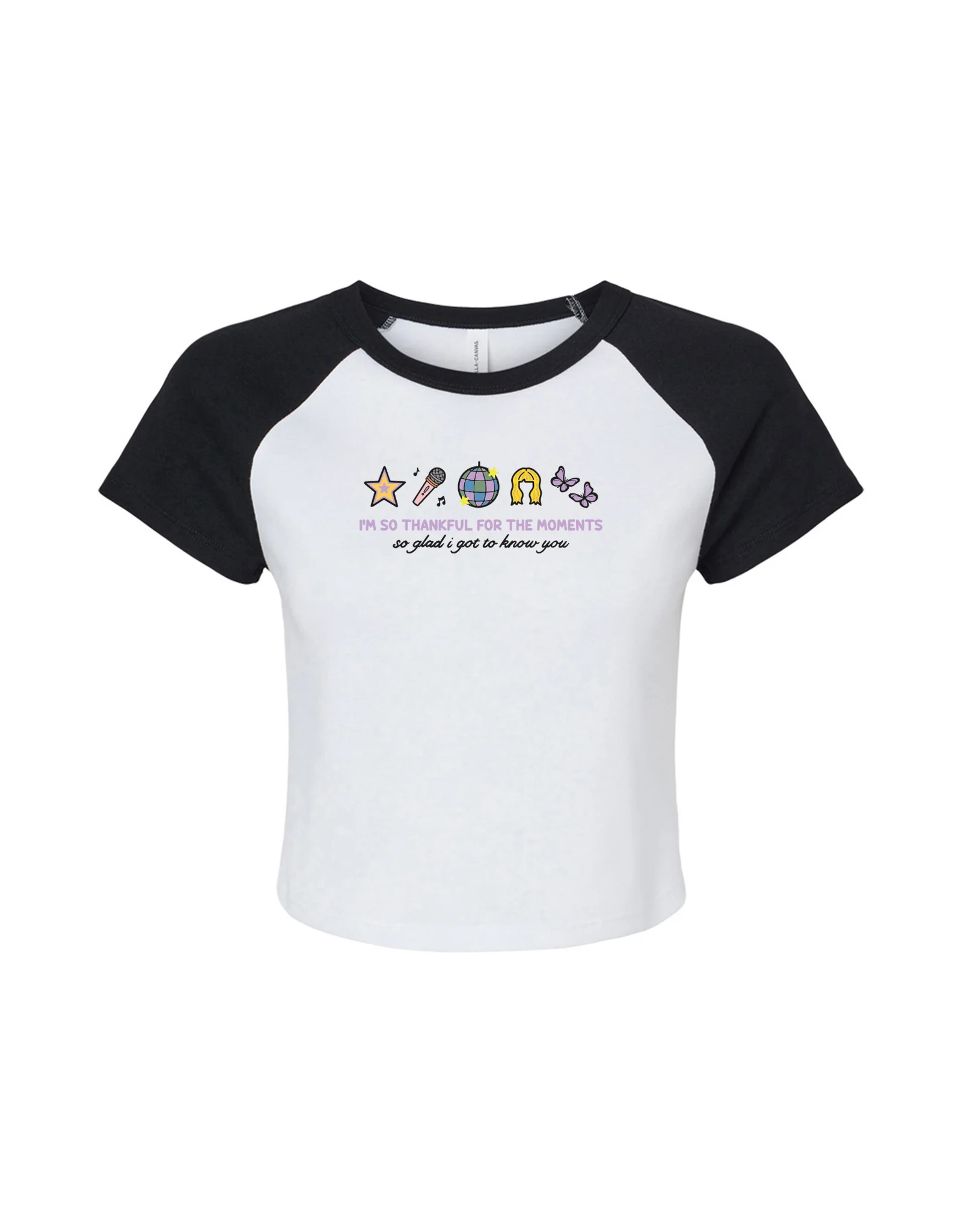 Hannah Icons Embroidered Micro Rib Raglan Baby Tee - Image 3