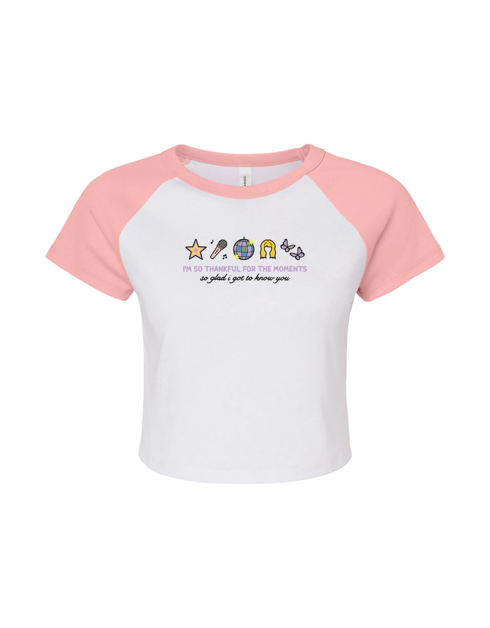 Hannah Icons Embroidered Micro Rib Raglan Baby Tee - Image 4