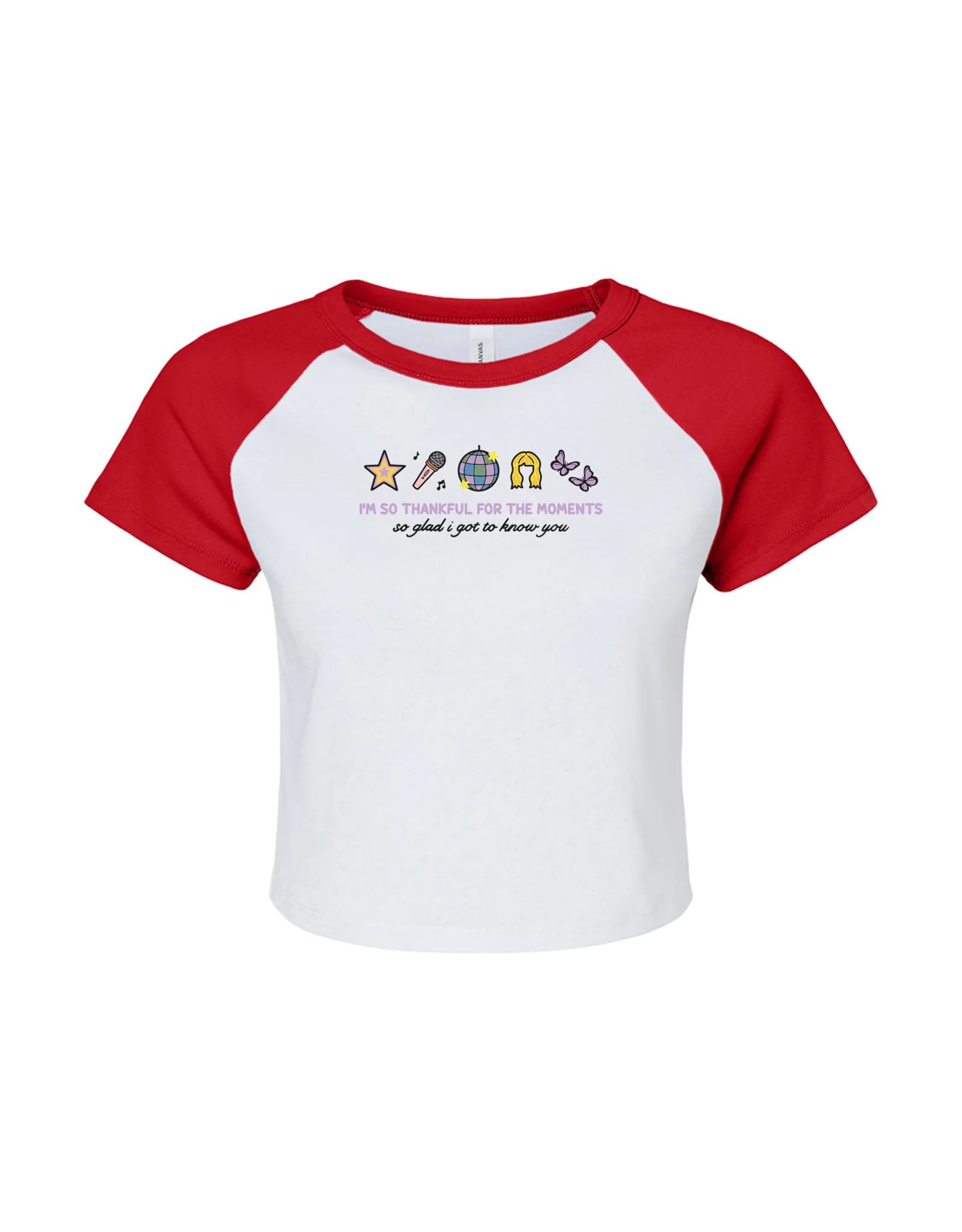 Hannah Icons Embroidered Micro Rib Raglan Baby Tee - Image 5