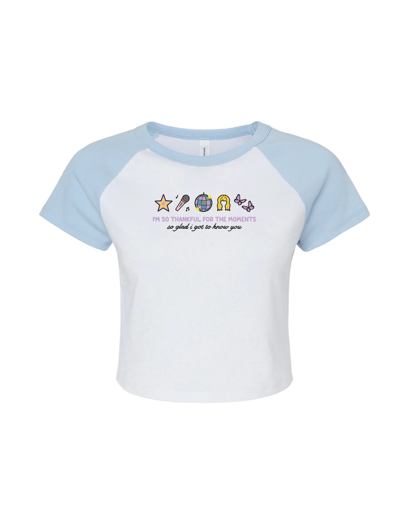 Hannah Icons Embroidered Micro Rib Raglan Baby Tee - Image 6