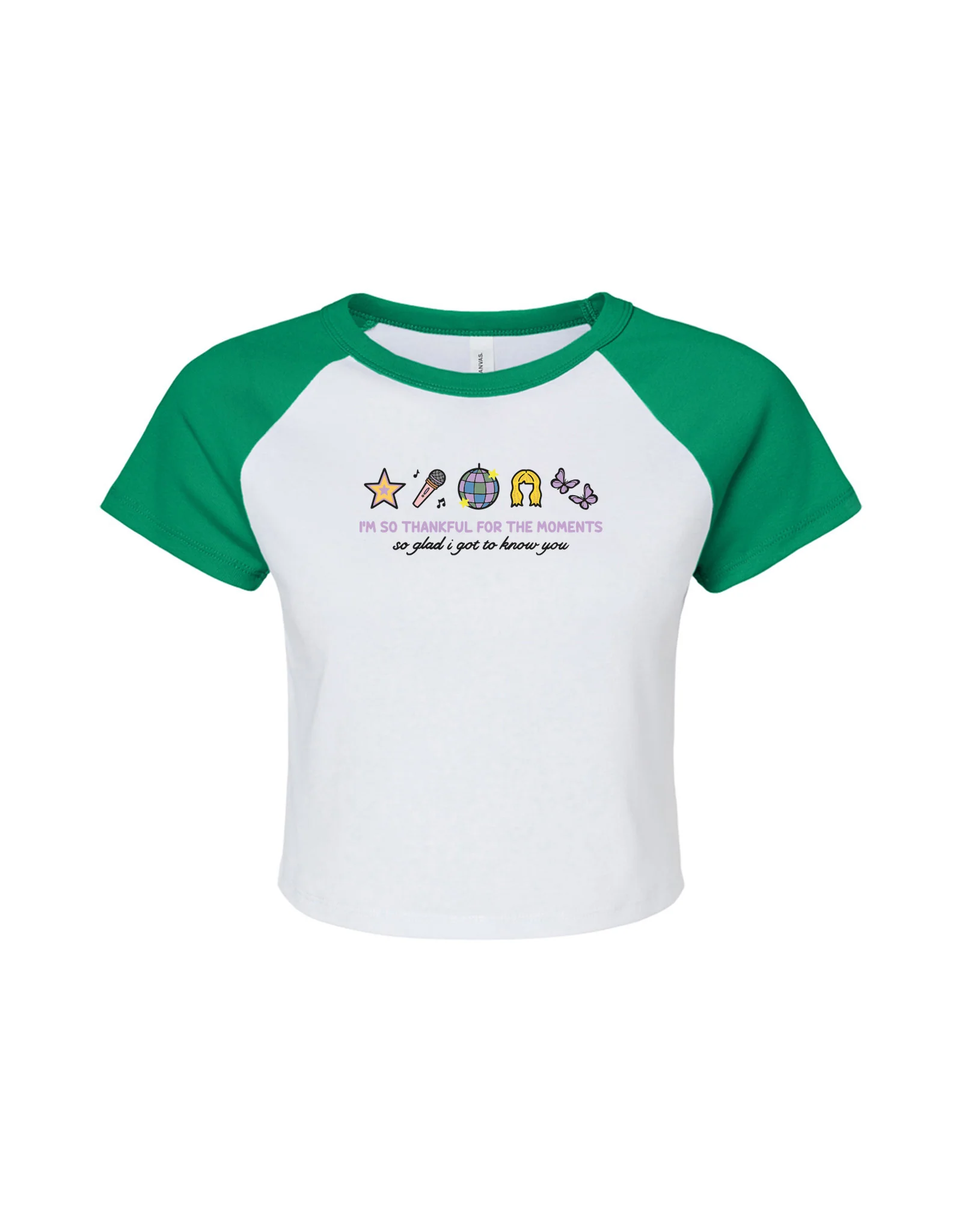 Hannah Icons Embroidered Micro Rib Raglan Baby Tee - Image 8