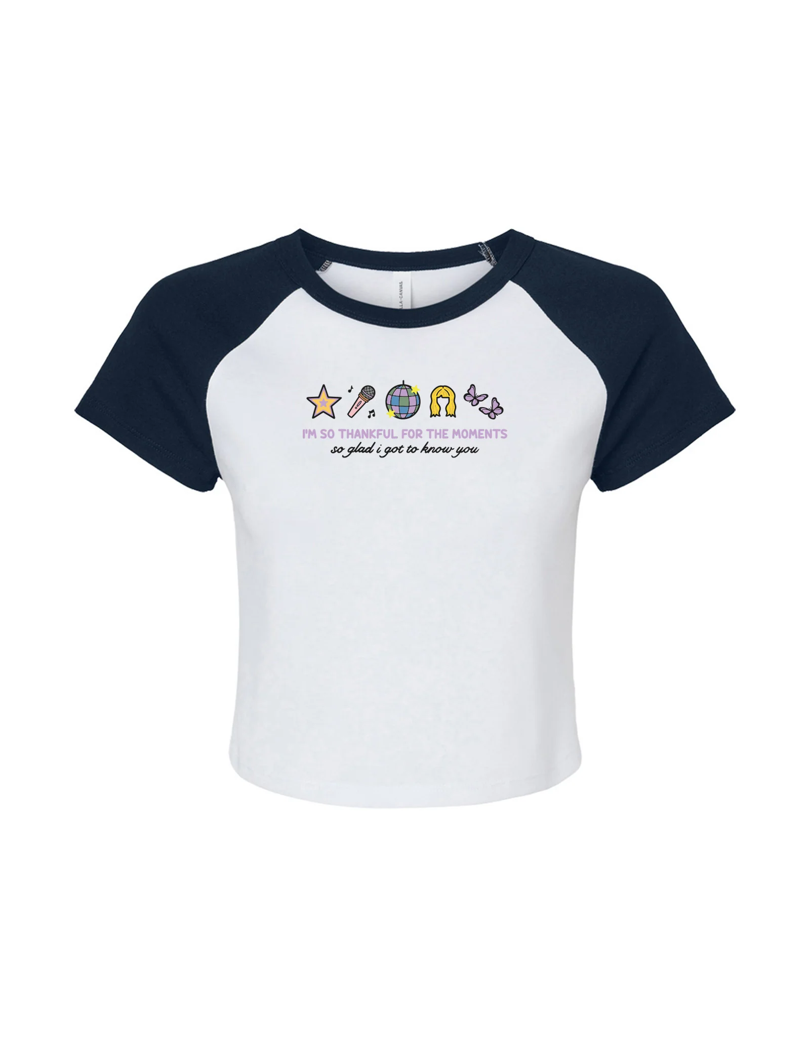 Hannah Icons Embroidered Micro Rib Raglan Baby Tee - Image 9