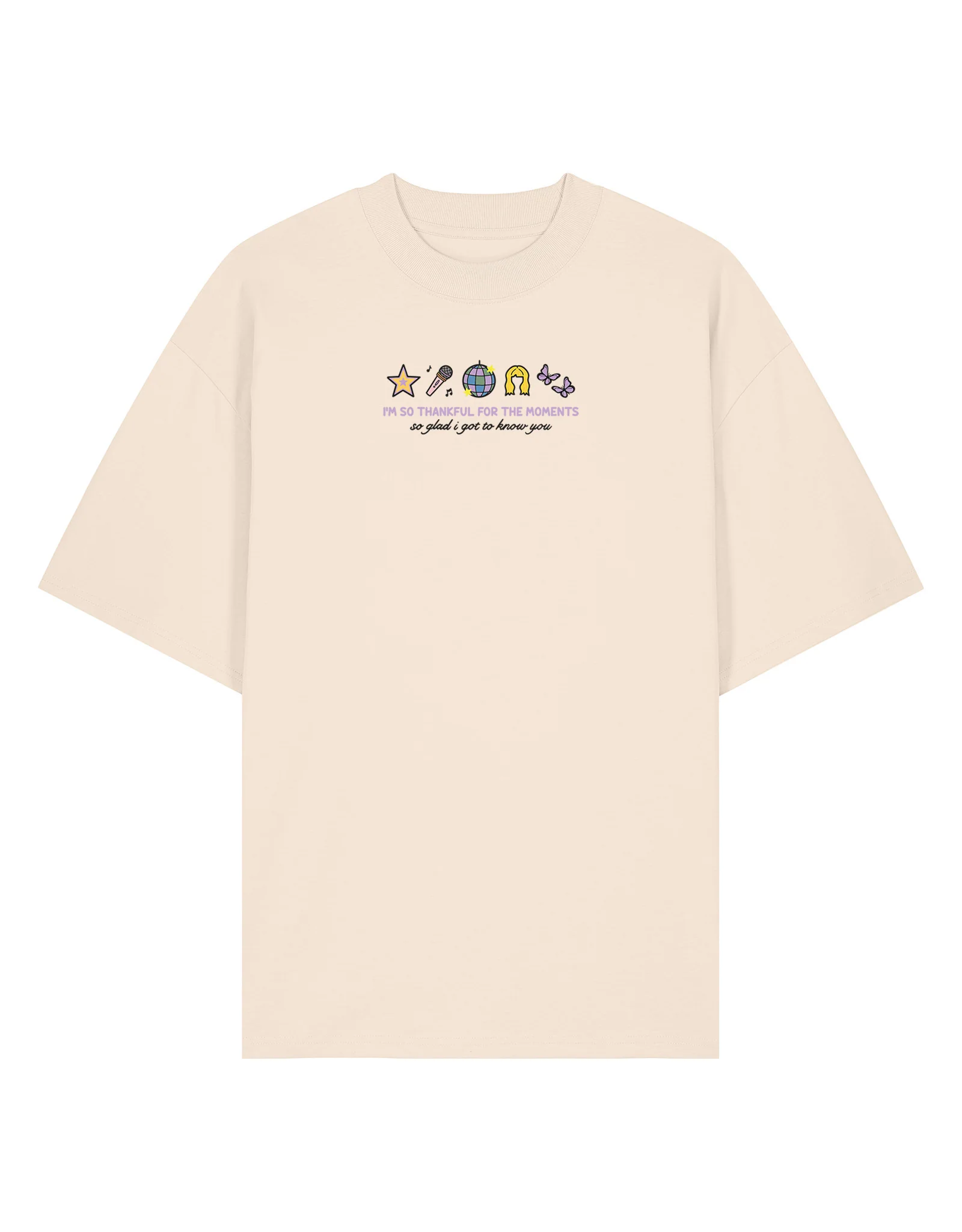 Hannah Icons Embroidered Oversized Organic Cotton Tee - Image 4
