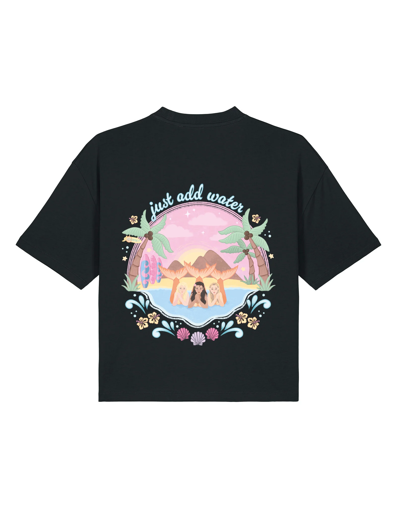 Just Add Water Boxy Organic Cotton Tee - Image 11