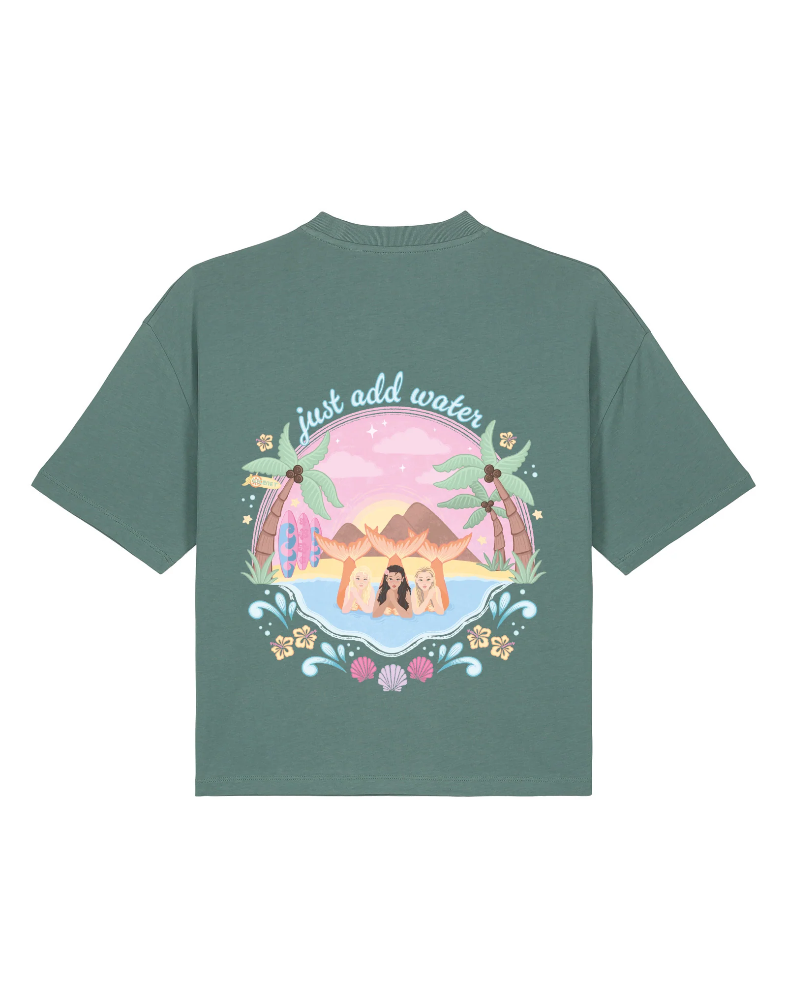 Just Add Water Boxy Organic Cotton Tee - Image 13