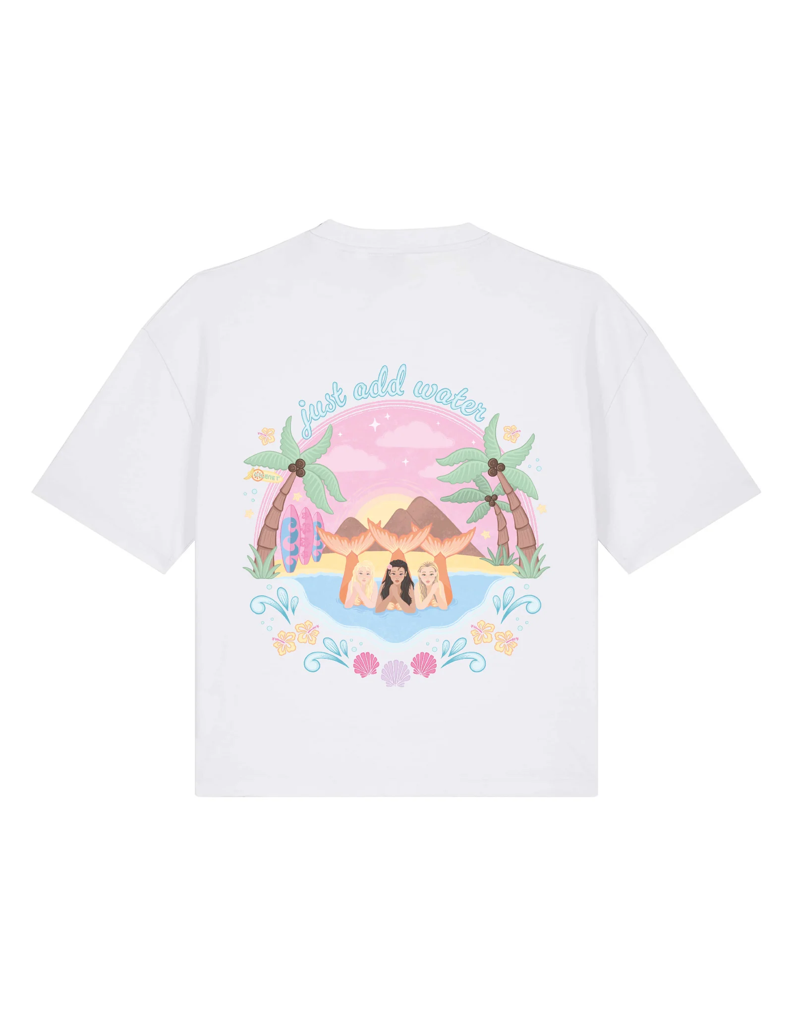 Just Add Water Boxy Organic Cotton Tee - Image 8