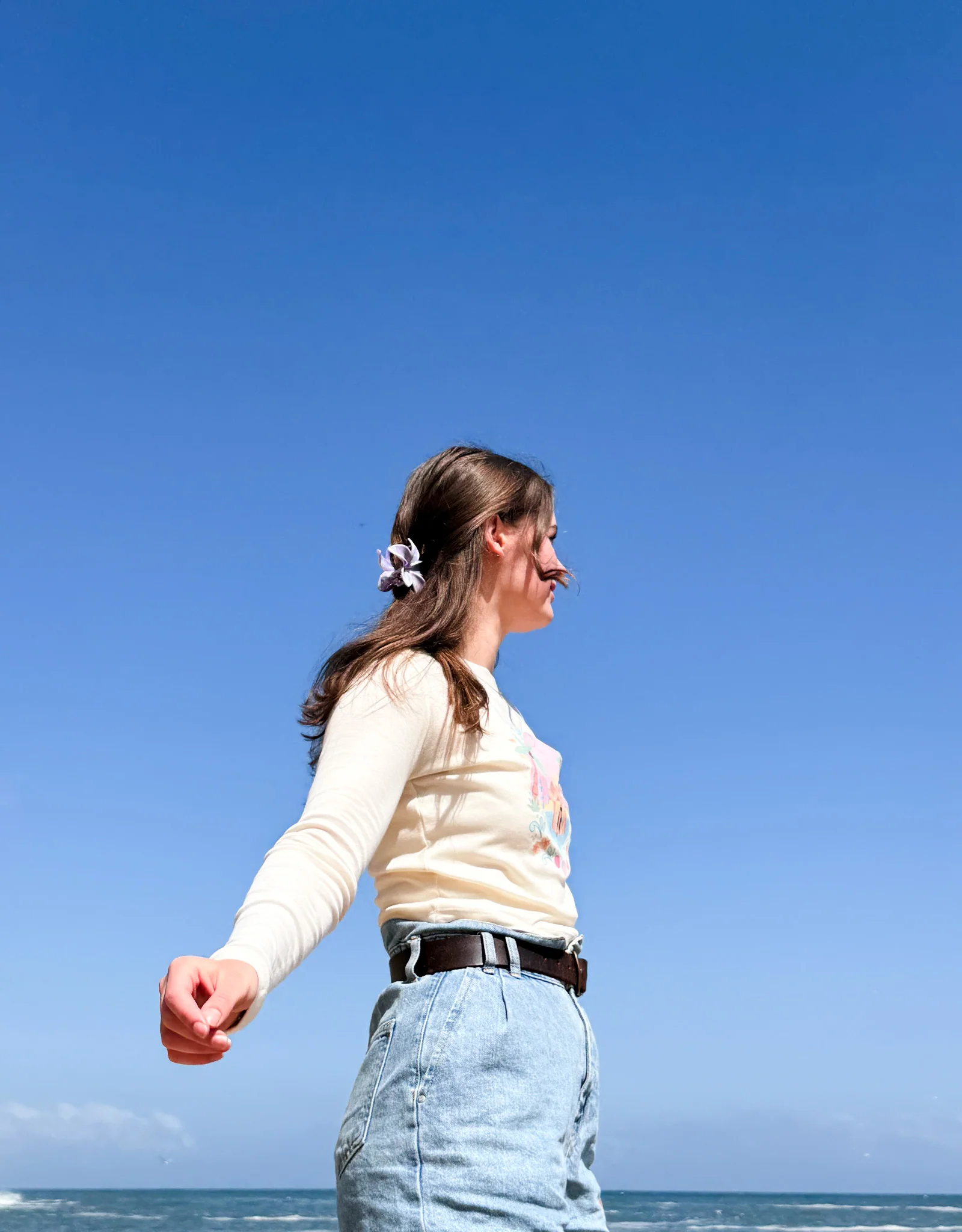 Just Add Water Micro Rib Long Sleeved Tee - Image 5