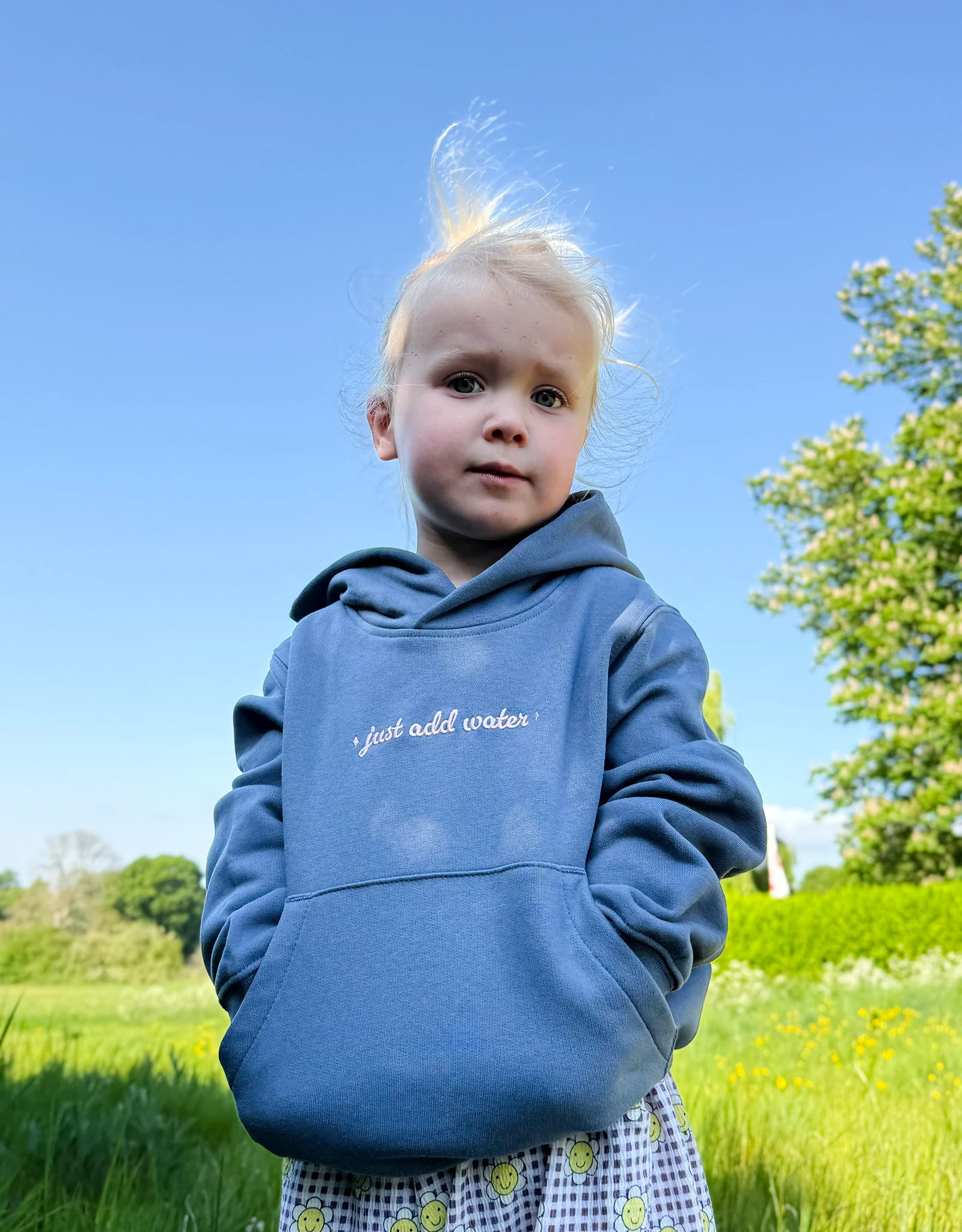 Just Add Water Oversized Organic Cotton Childrens Hoodie - Image 3