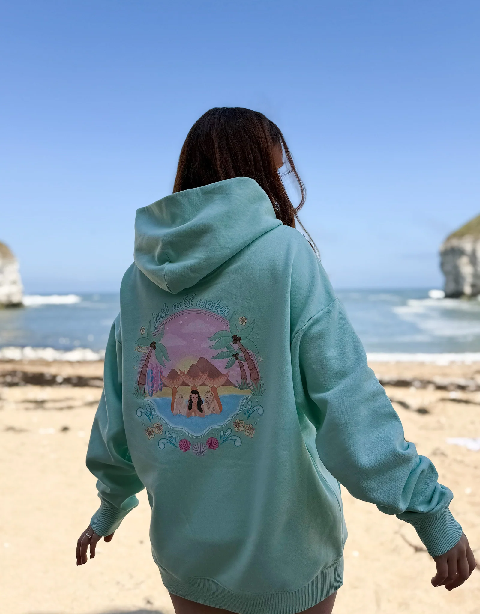 Just Add Water Oversized Organic Cotton Hoodie - Image 3