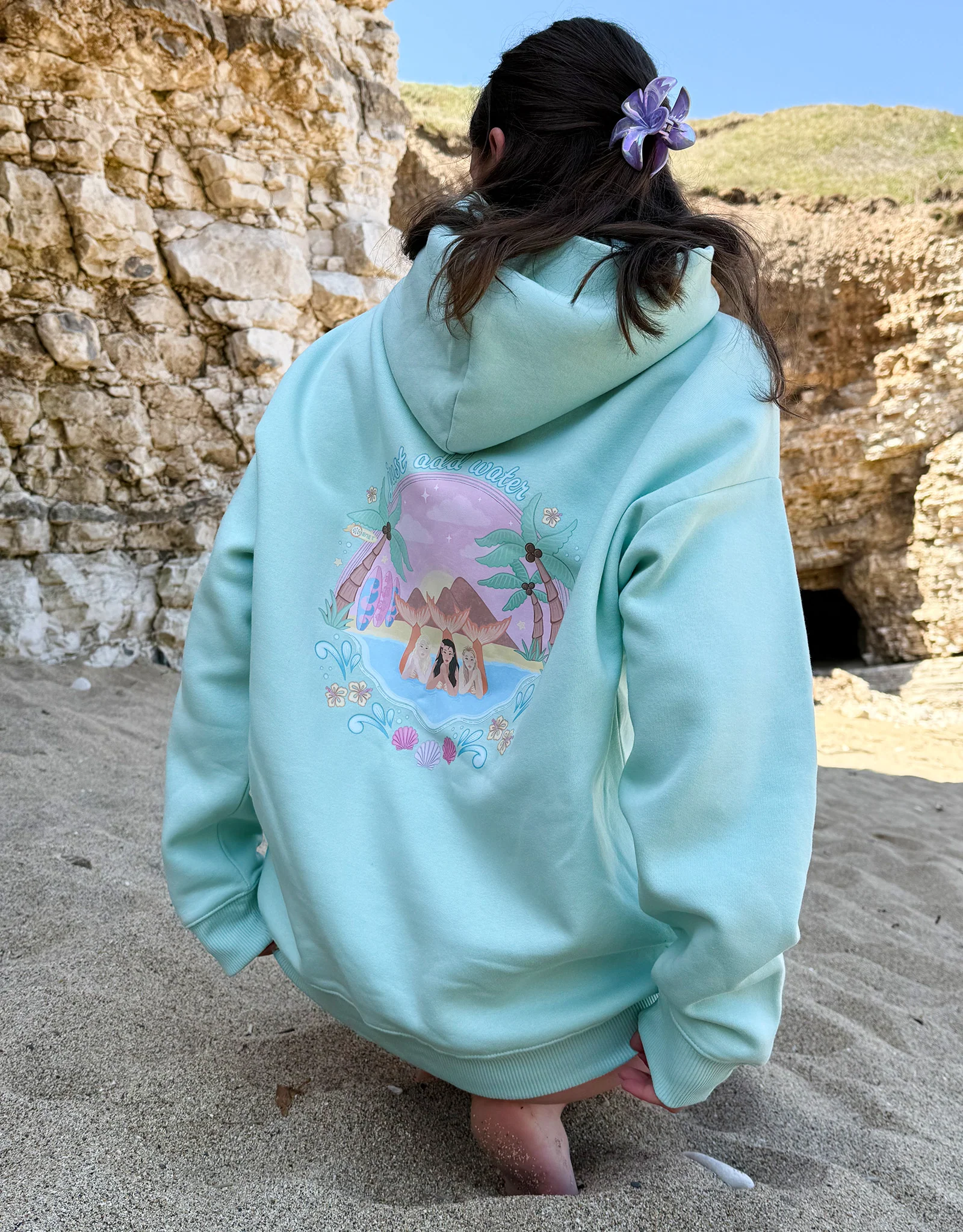 Just Add Water Oversized Organic Cotton Hoodie - Image 5