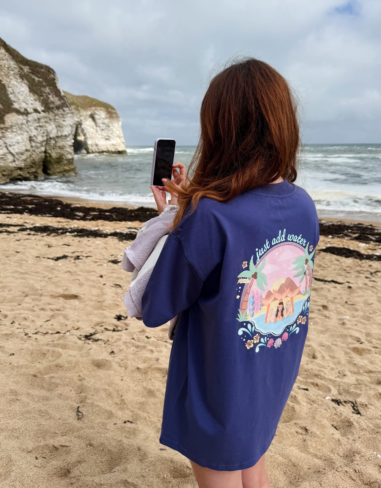 Just Add Water Oversized Organic Cotton T-Shirt - Image 6