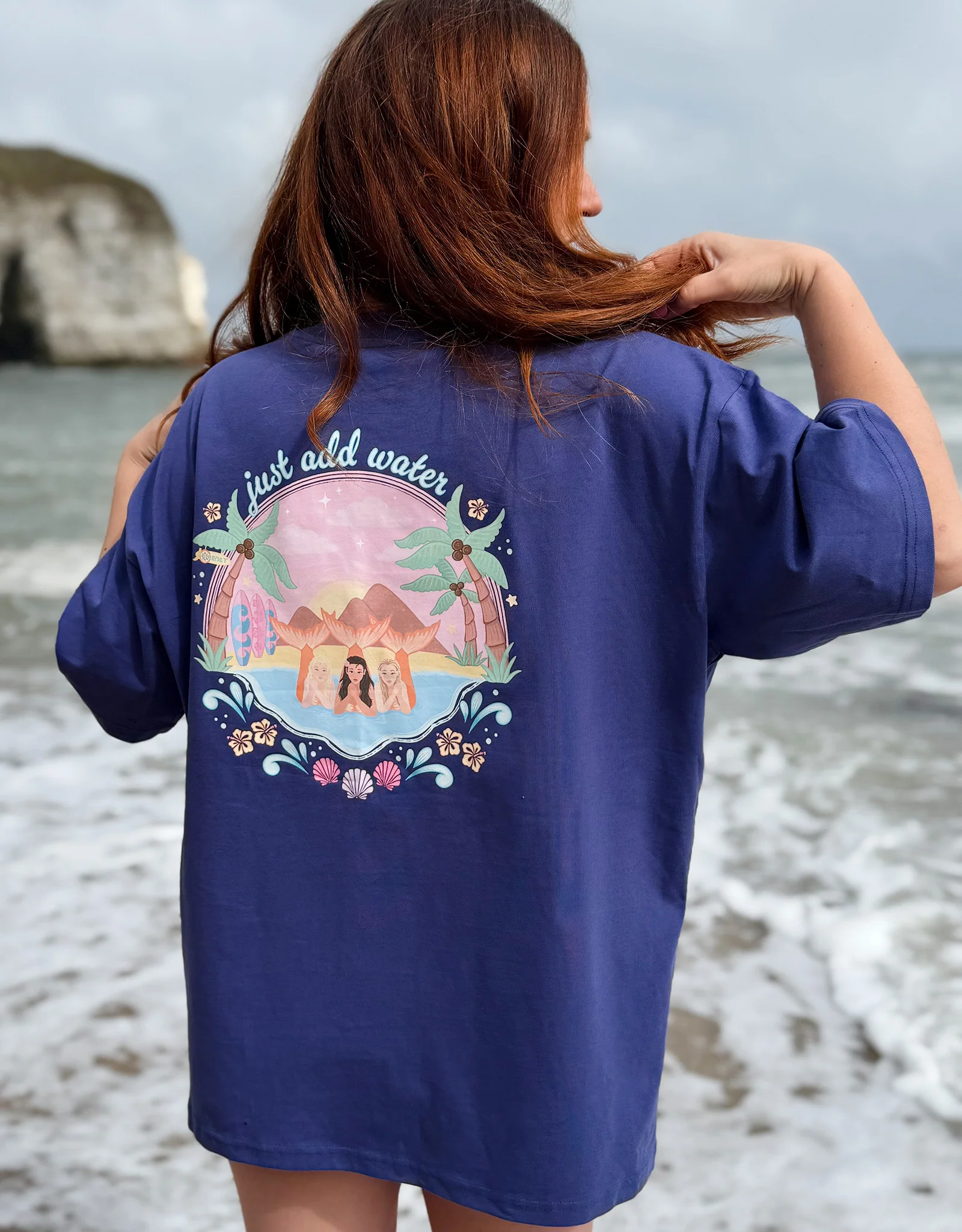 Just Add Water Oversized Organic Cotton T-Shirt - Image 7