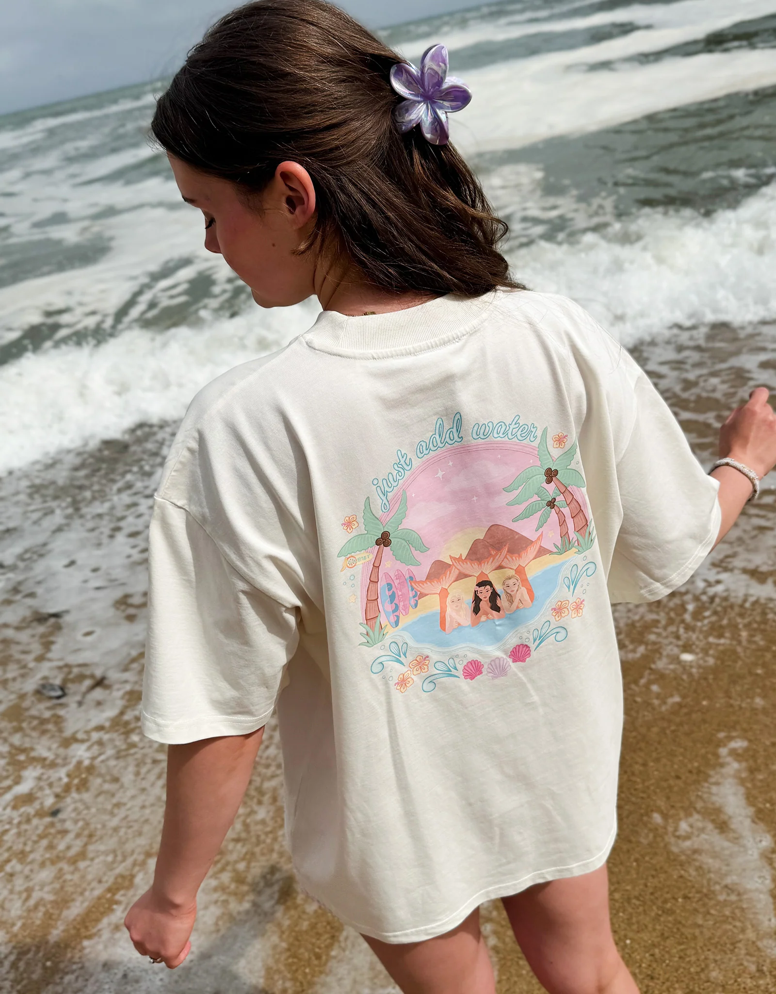 Just Add Water Oversized Organic Cotton T-Shirt - Image 8