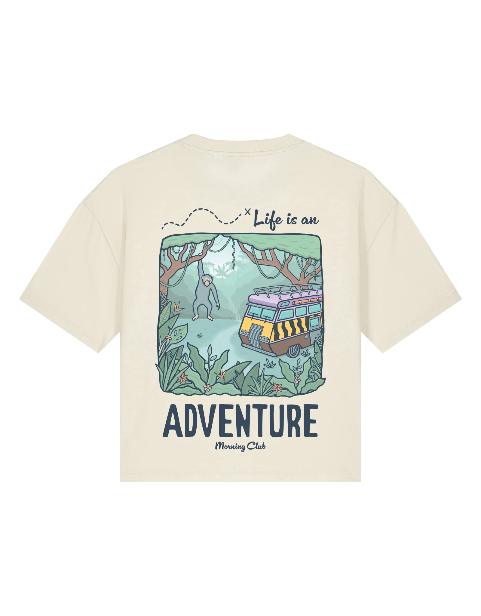 Life Is An Adventure Boxy Organic Cotton Tee - Image 3