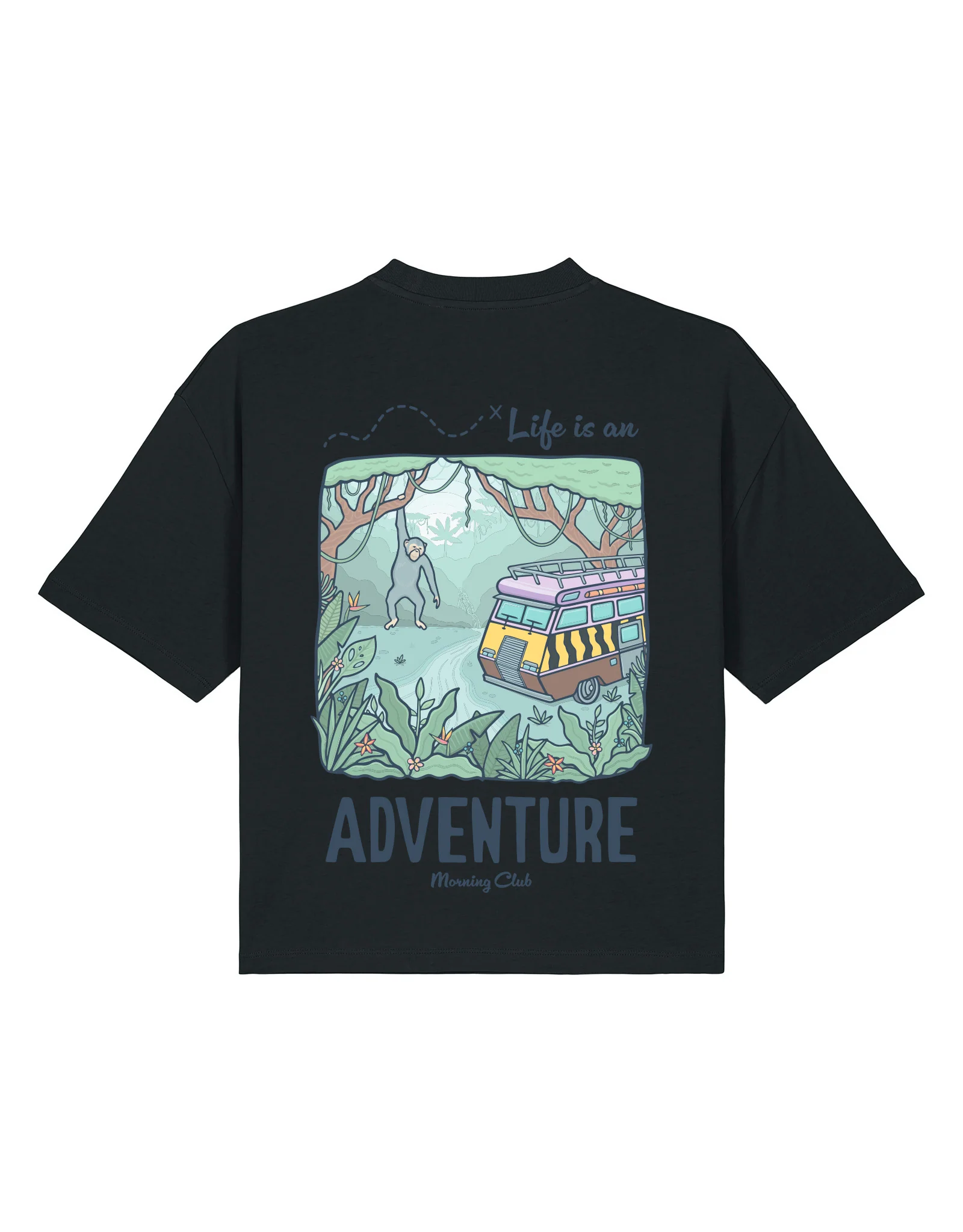 Life Is An Adventure Boxy Organic Cotton Tee - Image 4