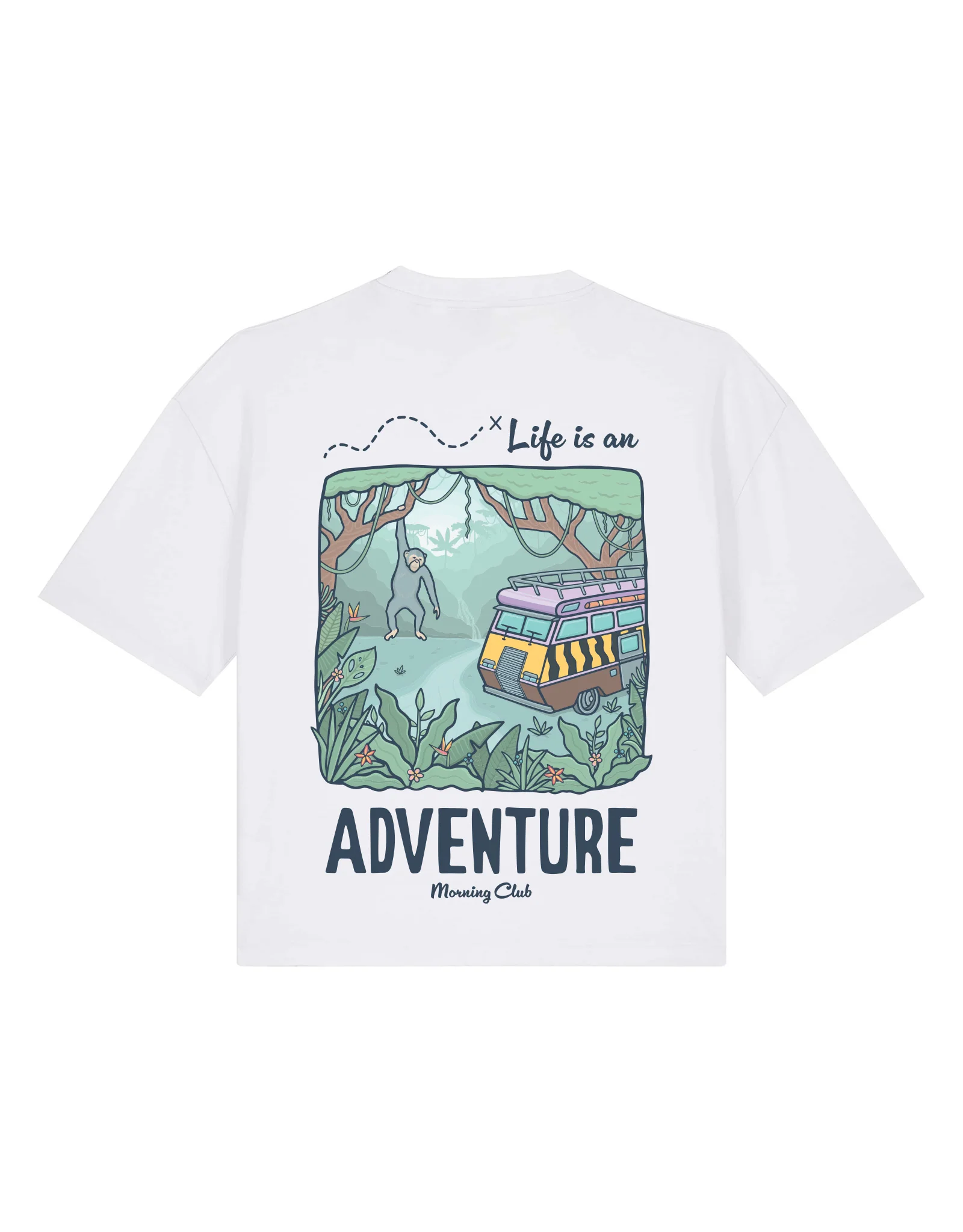 Life Is An Adventure Boxy Organic Cotton Tee - Image 5
