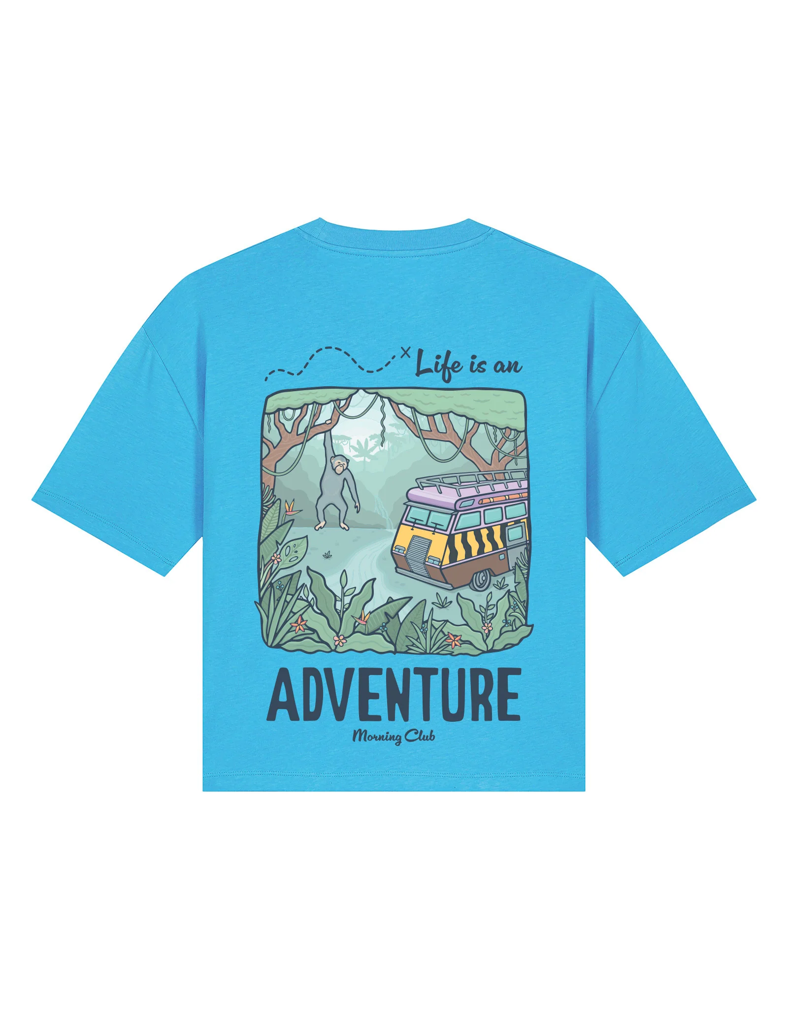 Life Is An Adventure Boxy Organic Cotton Tee - Image 6