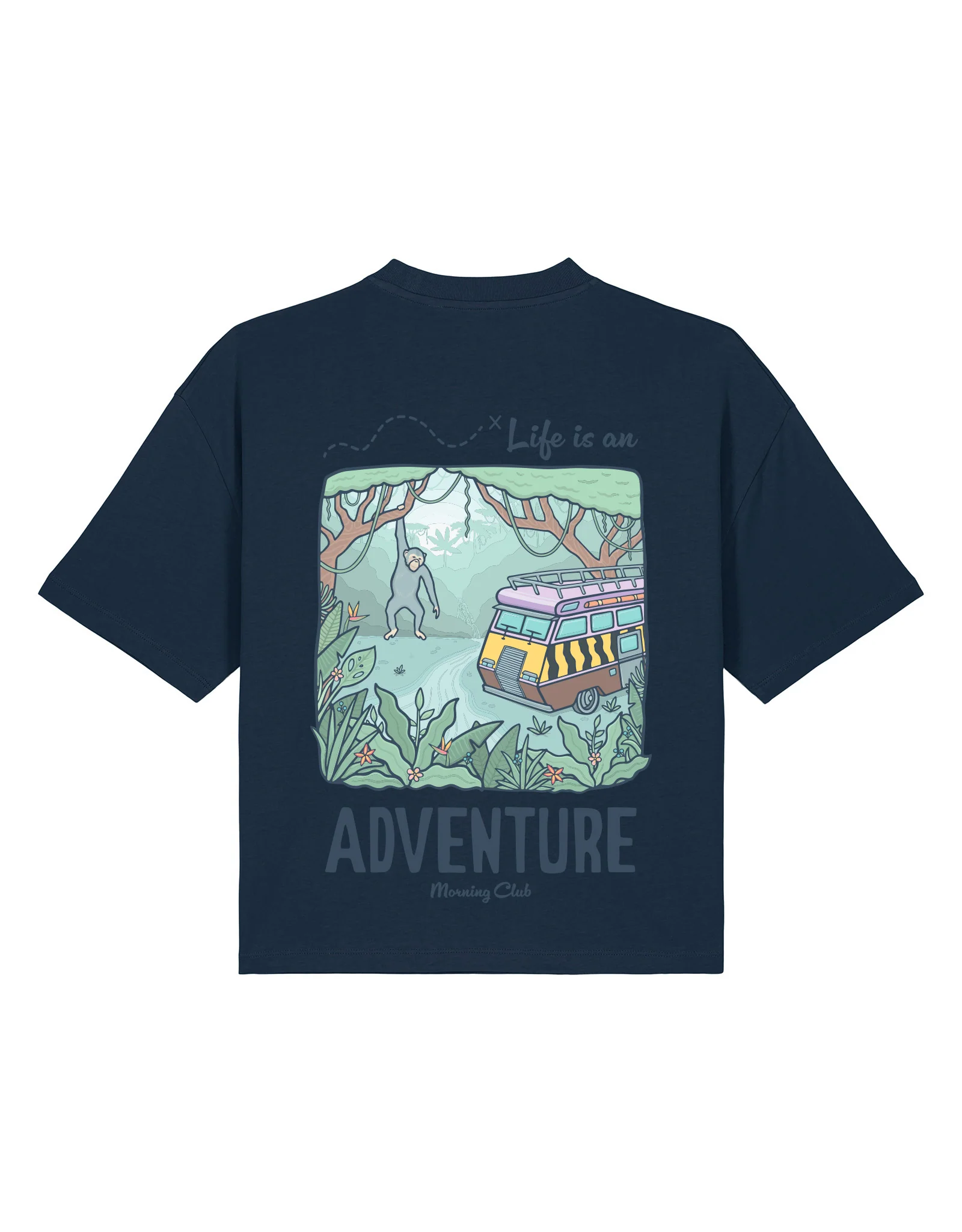 Life Is An Adventure Boxy Organic Cotton Tee - Image 7