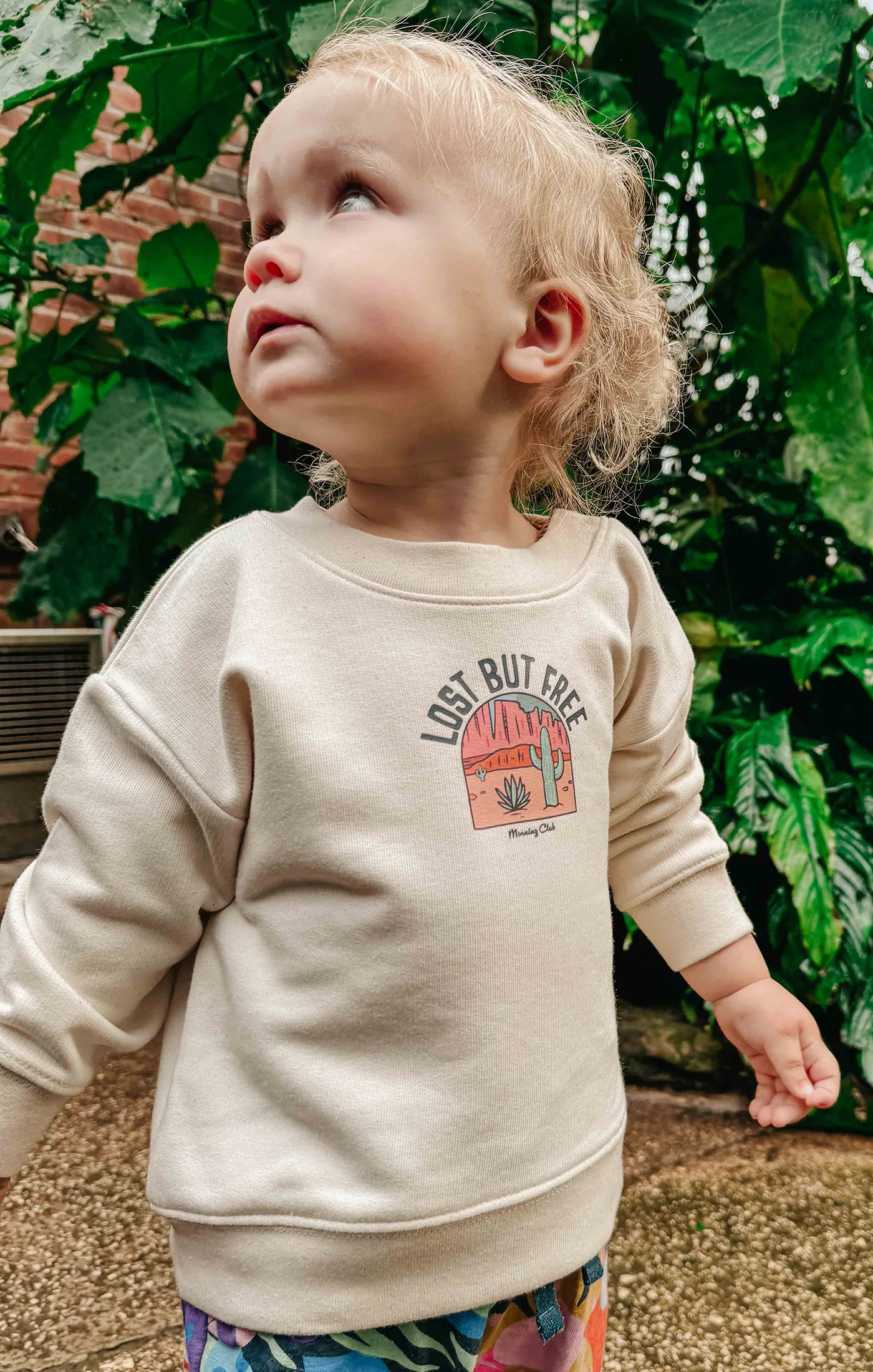 Lost But Free Organic Cotton Childrens Sweatshirt - Image 3