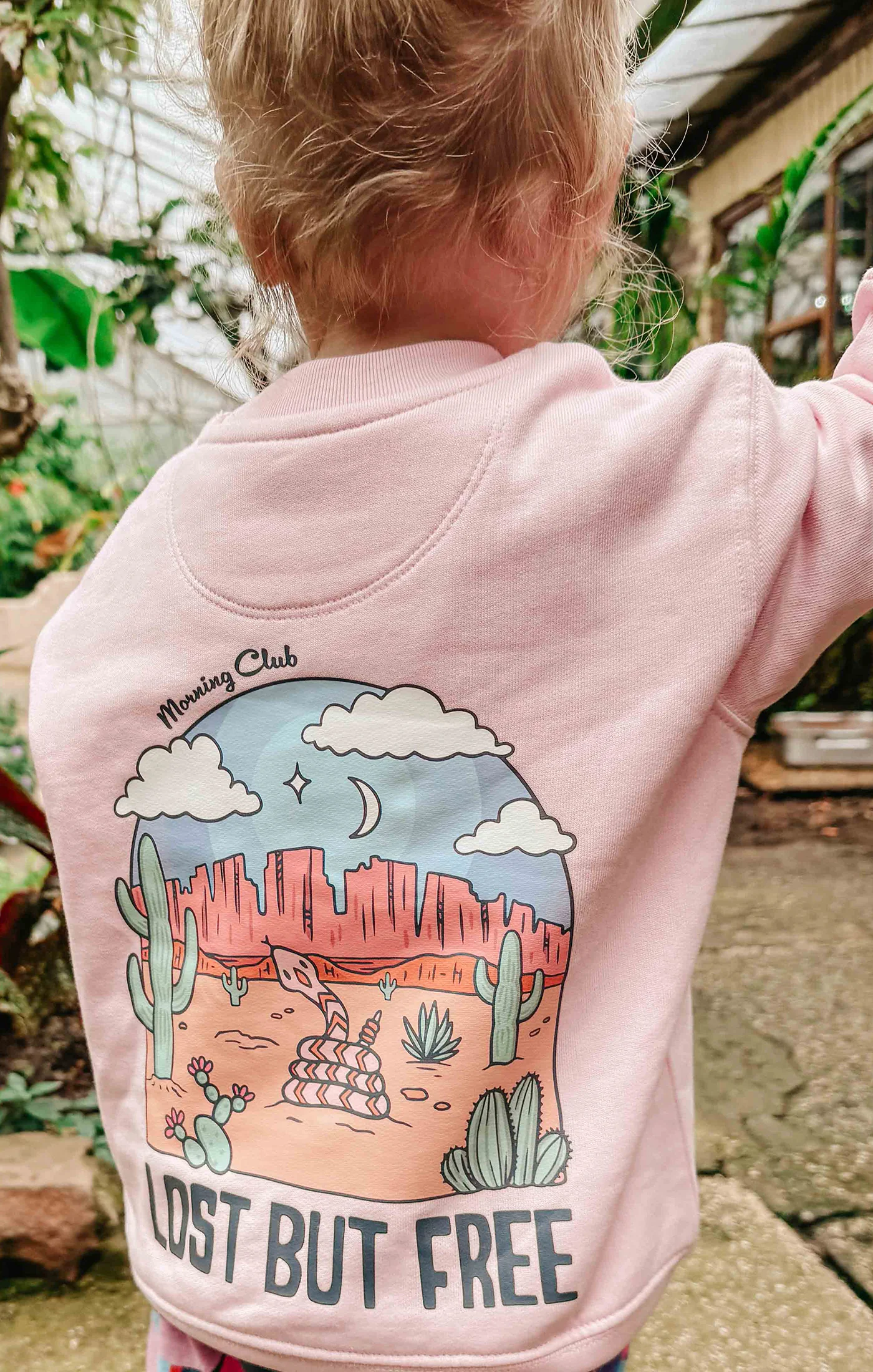Lost But Free Organic Cotton Childrens Sweatshirt - Image 5