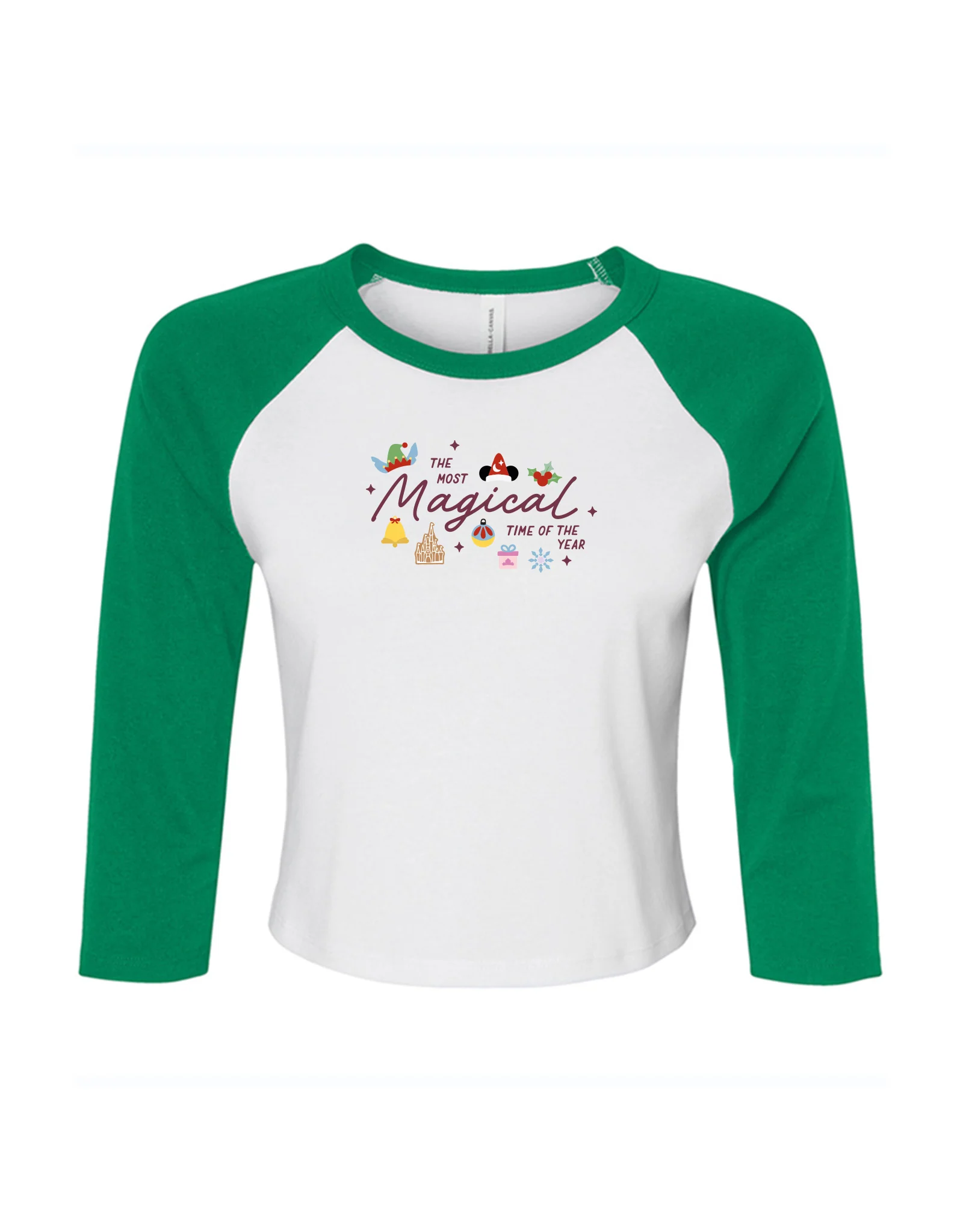 Magical Embroidered Micro Rib 3/4 Sleeve Tee - Image 4